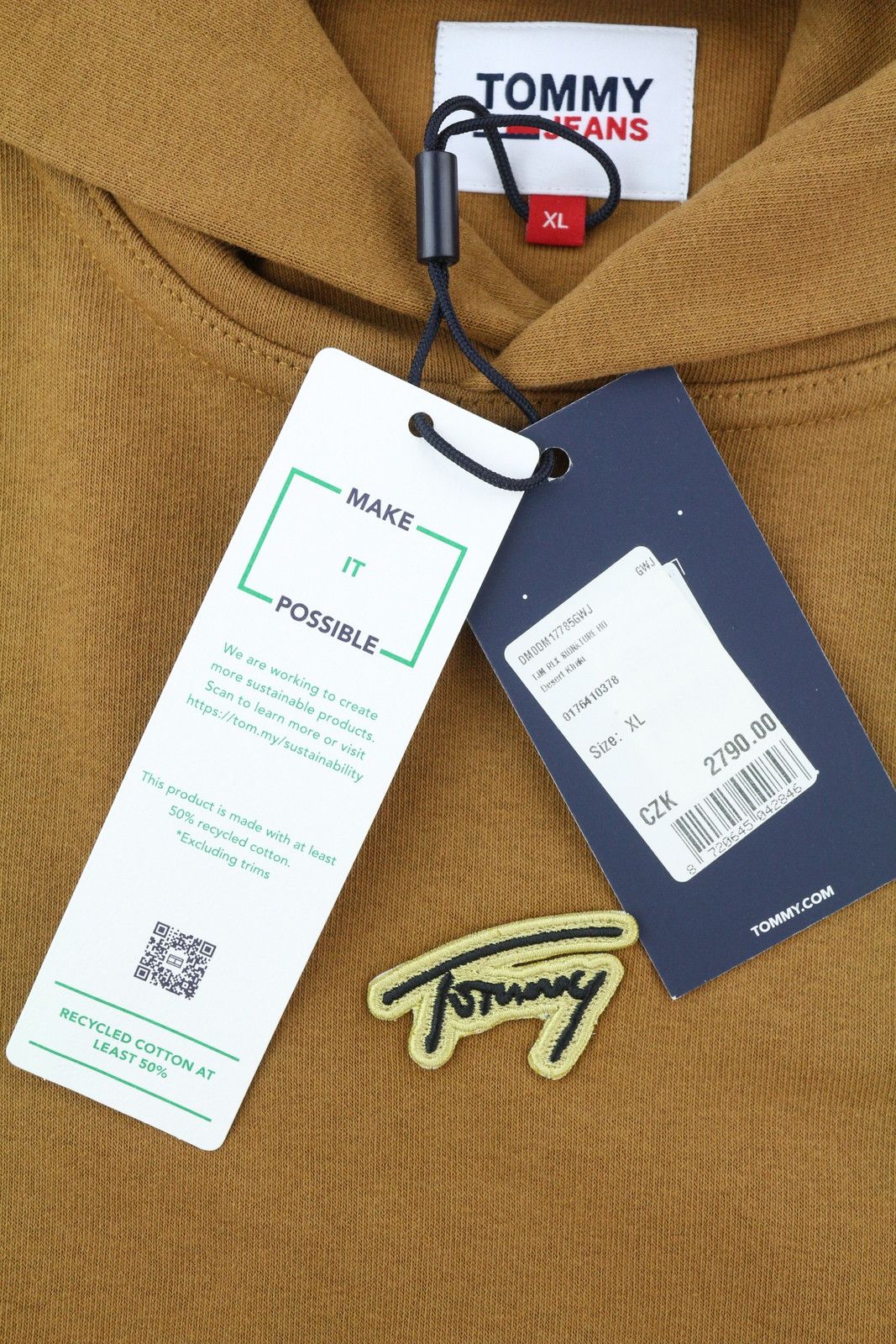 Tommy Hilfiger RLX SIGNATURE XL Brown Kangaroo Logo Pullover Hoodie 85200 Size US XL / EU 56 / 4 - 6 Thumbnail