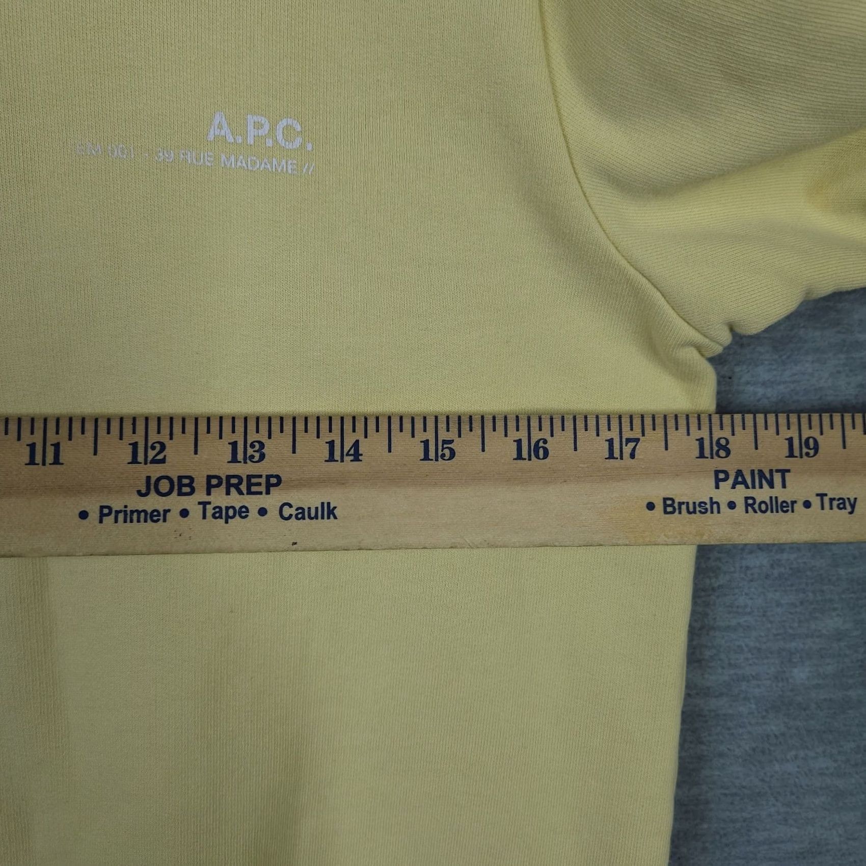 A.P.C. VINTAGE A.P.C Yellow Pullover Logo Womens Sweatshirt M Size M / US 6-8 / IT 42-44 - 5 Thumbnail