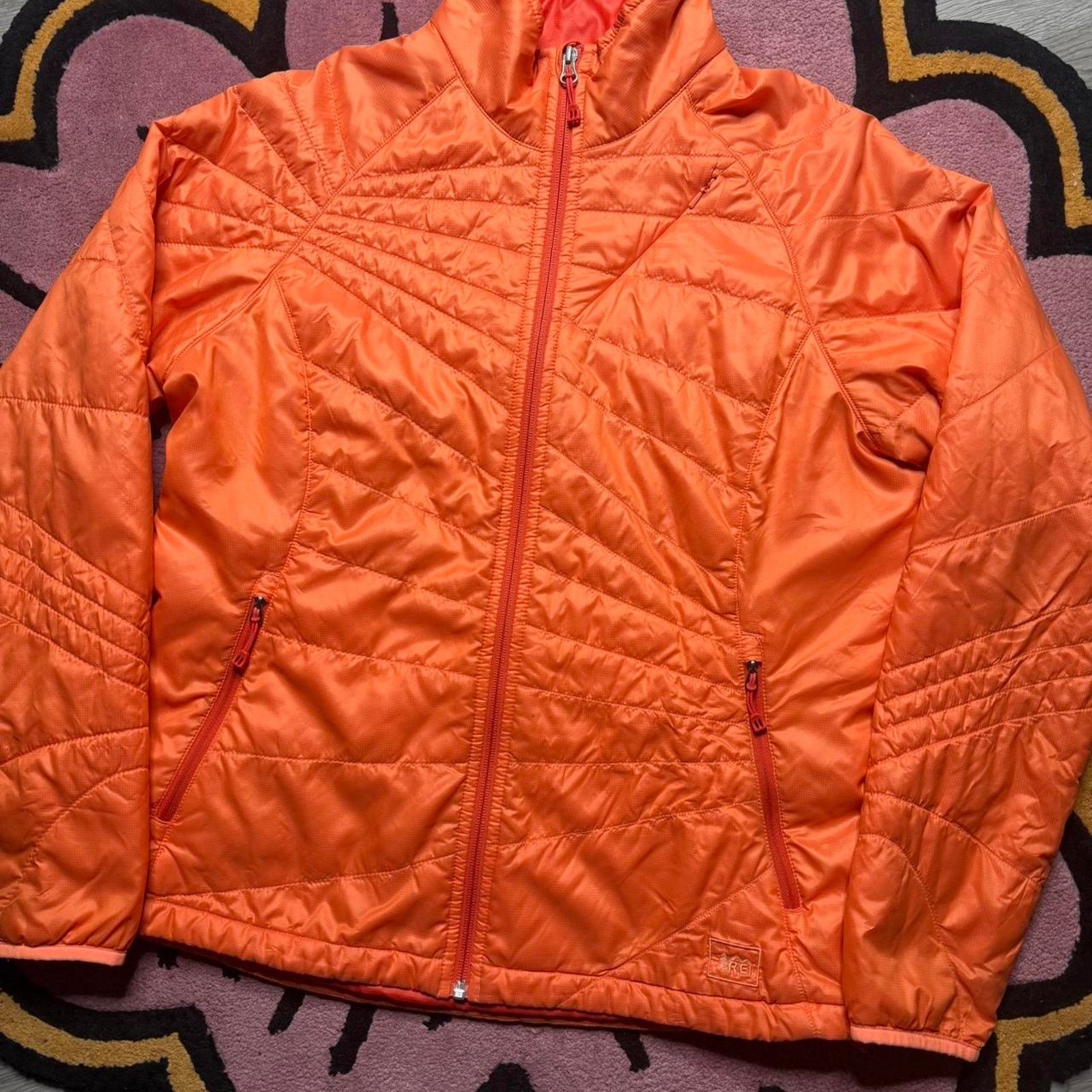 Rei REI Co-Op Quilted Magma 850 Full Zip Jacket Large Women's Size L / US 10 / IT 46 - 2 Thumbnail