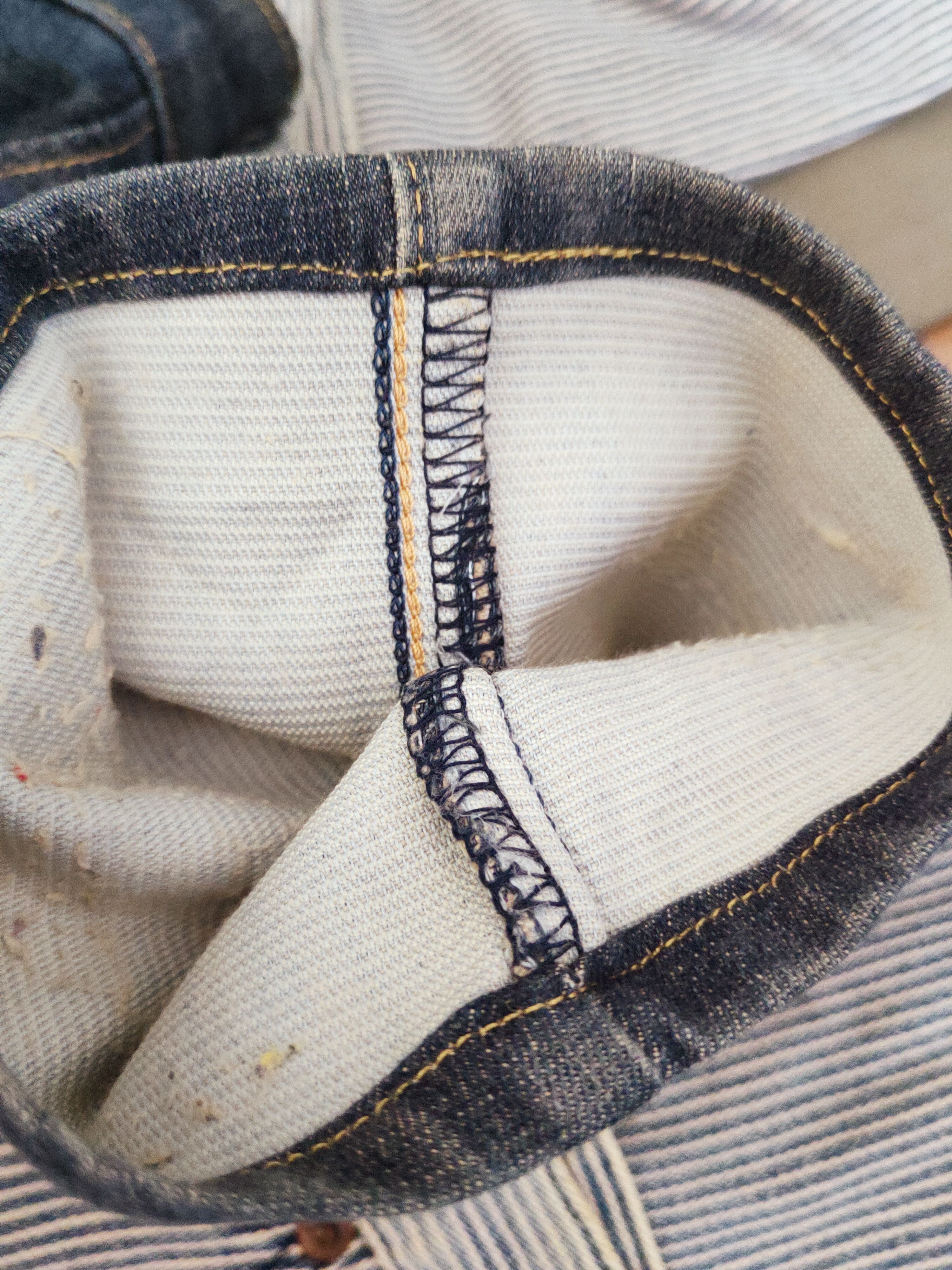 Edwin Edwin vintage Dark Blue Distressed Ripped Jeans #W600 Size US 30 / EU 46 - 14 Thumbnail