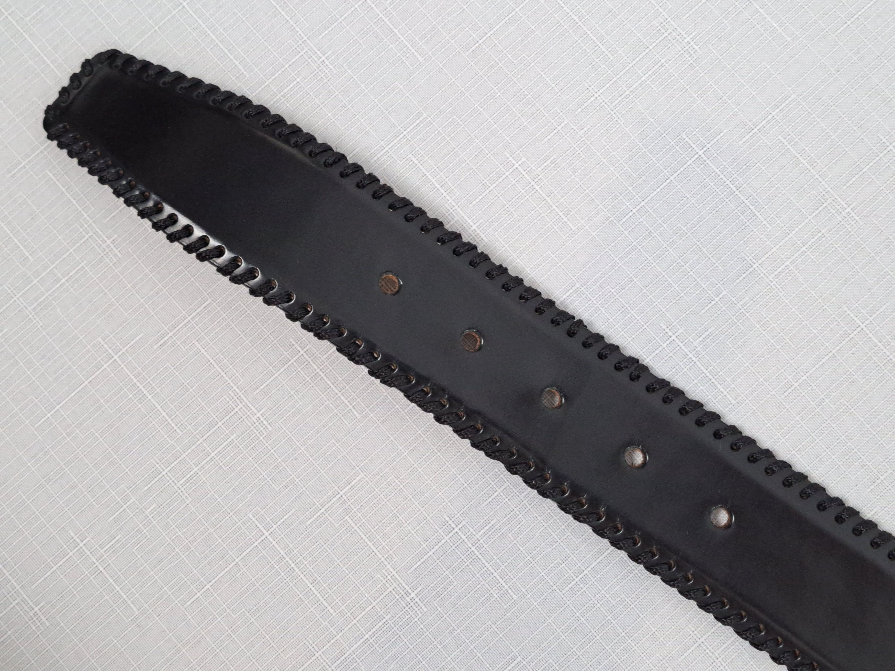 Handmade Giorgio Zoni Pelletterie leather belt. Made in Italy Size ONE SIZE - 14 Thumbnail