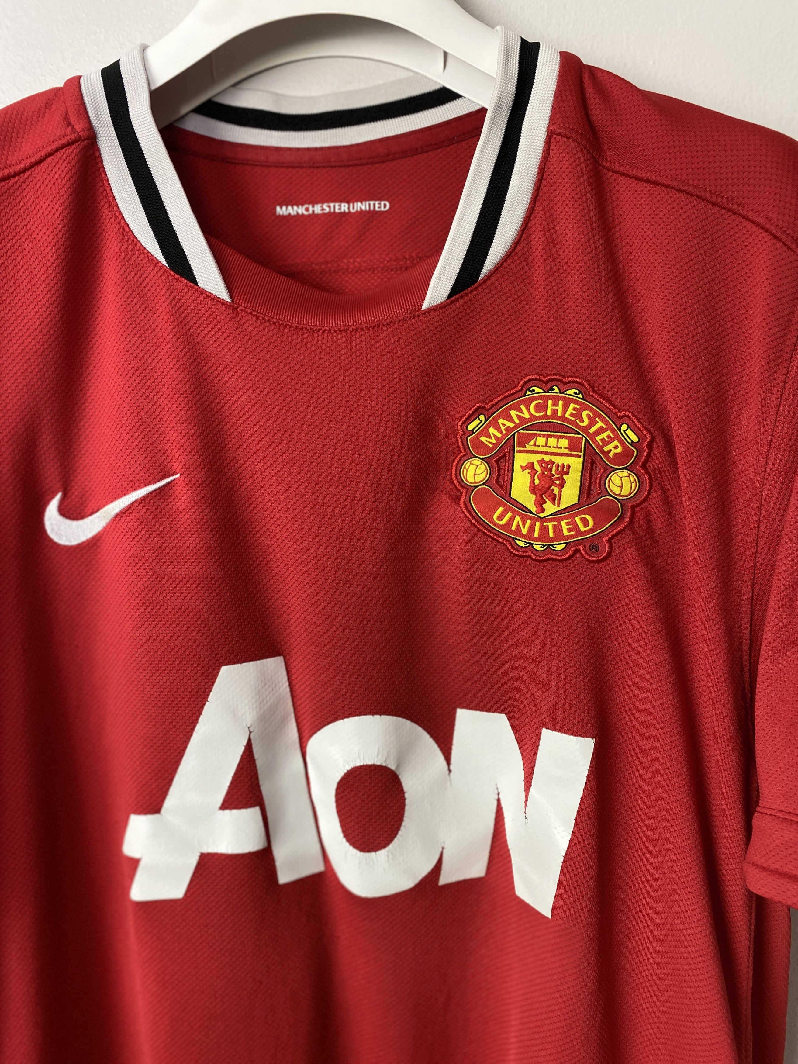 Nike MANCHESTER UNITED 2011/12 SOCCER HOME JERSEY #23 CLEVERLEY Size US L / EU 52-54 / 3 - 3 Thumbnail