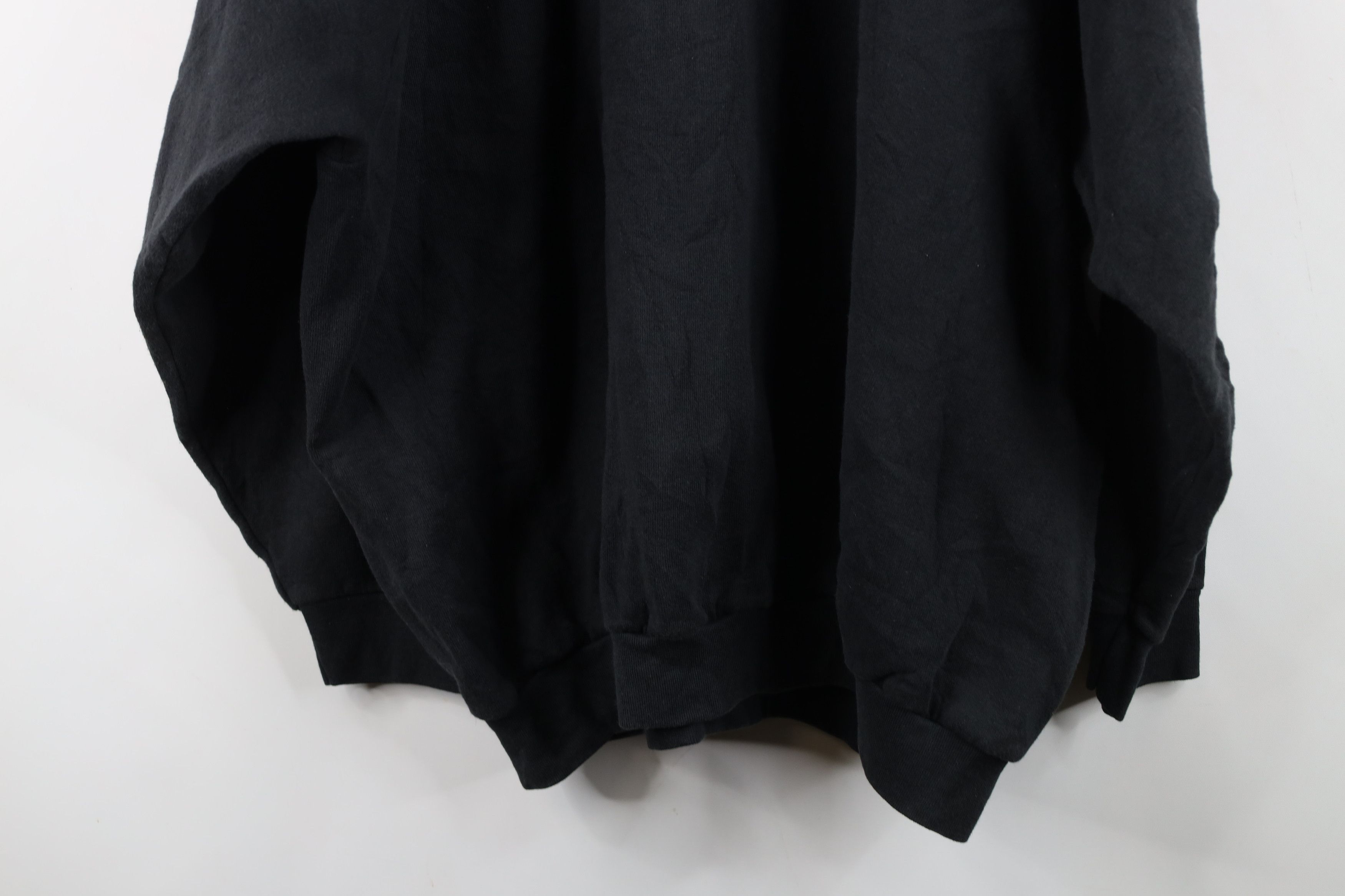 Vintage Vintage 90s Streetwear Blank Crewneck Sweatshirt Black USA Size 3XL / US 20-22 - 13 Thumbnail