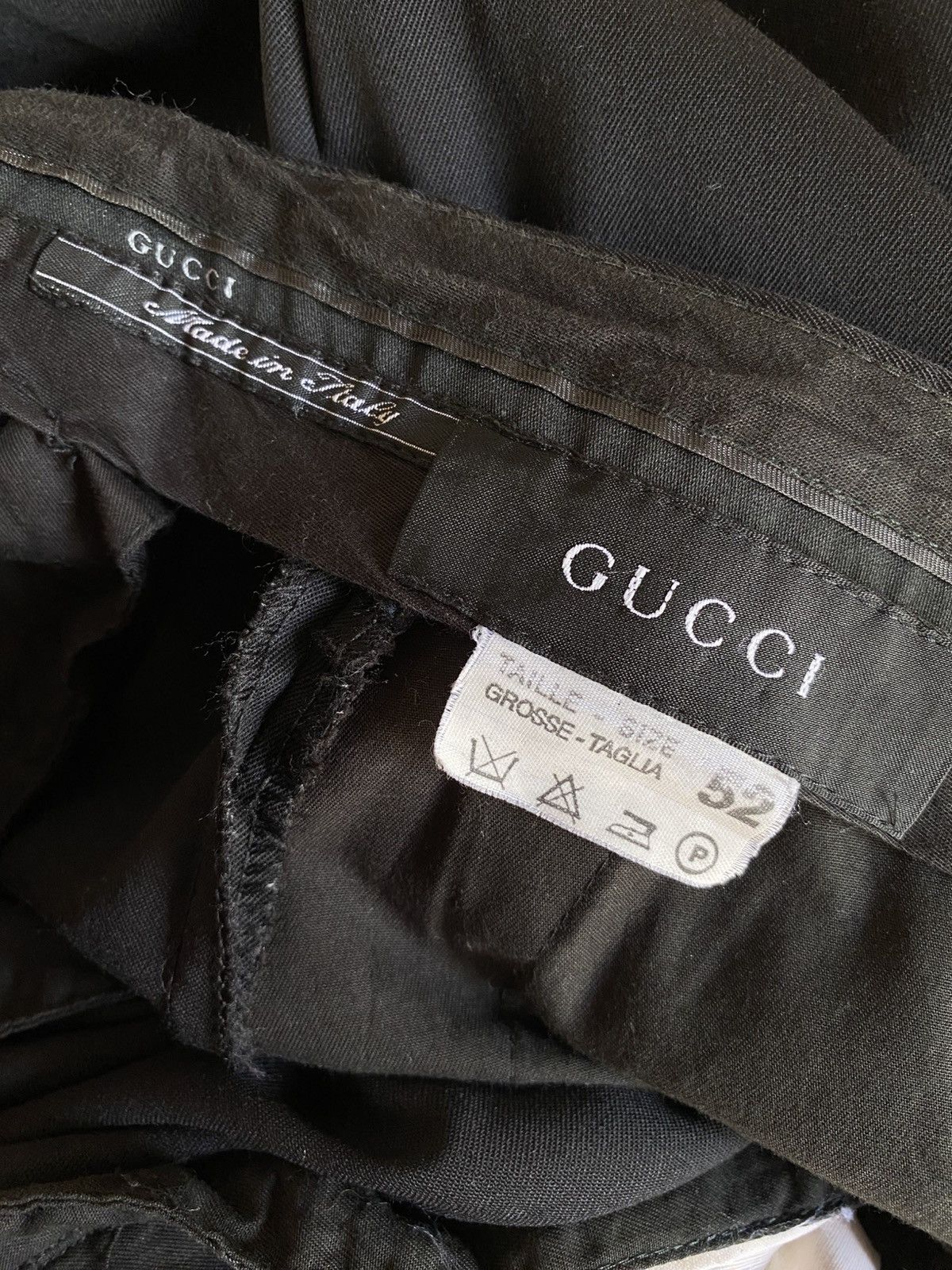 Gucci Gucci Black Tailored Straight-Leg Trousers Size US 38 / EU 54 - 9 Thumbnail