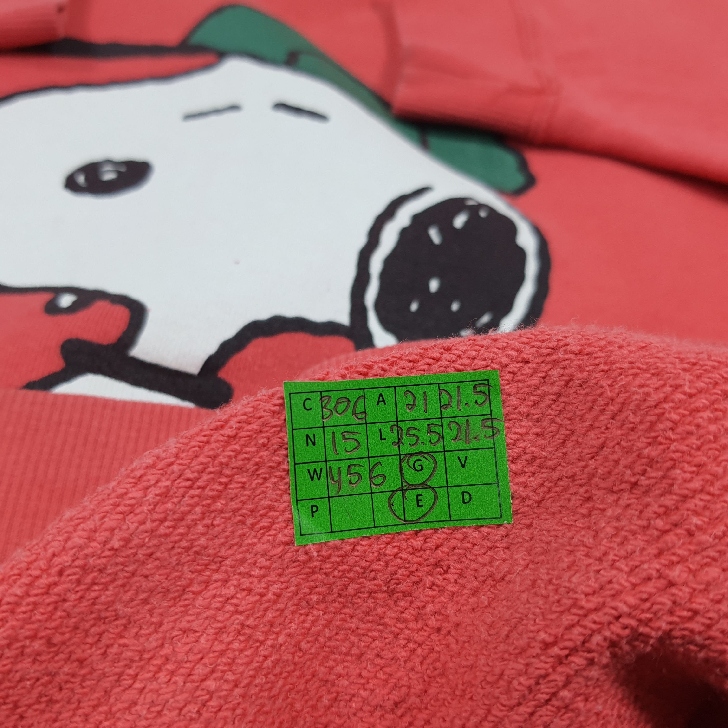 Peanuts Vintage Snoopy Peanuts Baseball Sweatshirt C306N15 Size US M / EU 48-50 / 2 - 8 Thumbnail