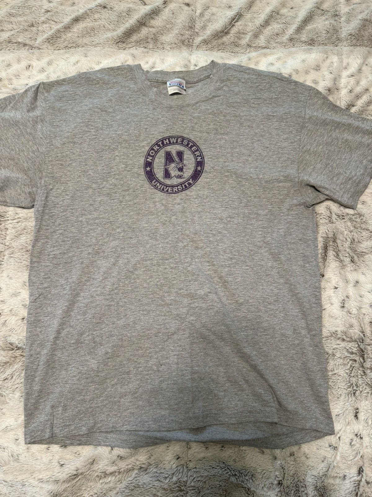 Vintage 2000s Northwestern Tee Size US L / EU 52-54 / 3 - 1 Thumbnail