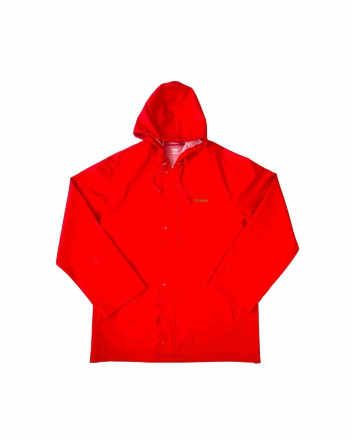 image of Vetements Red Raincoat, Men's (Size Small)