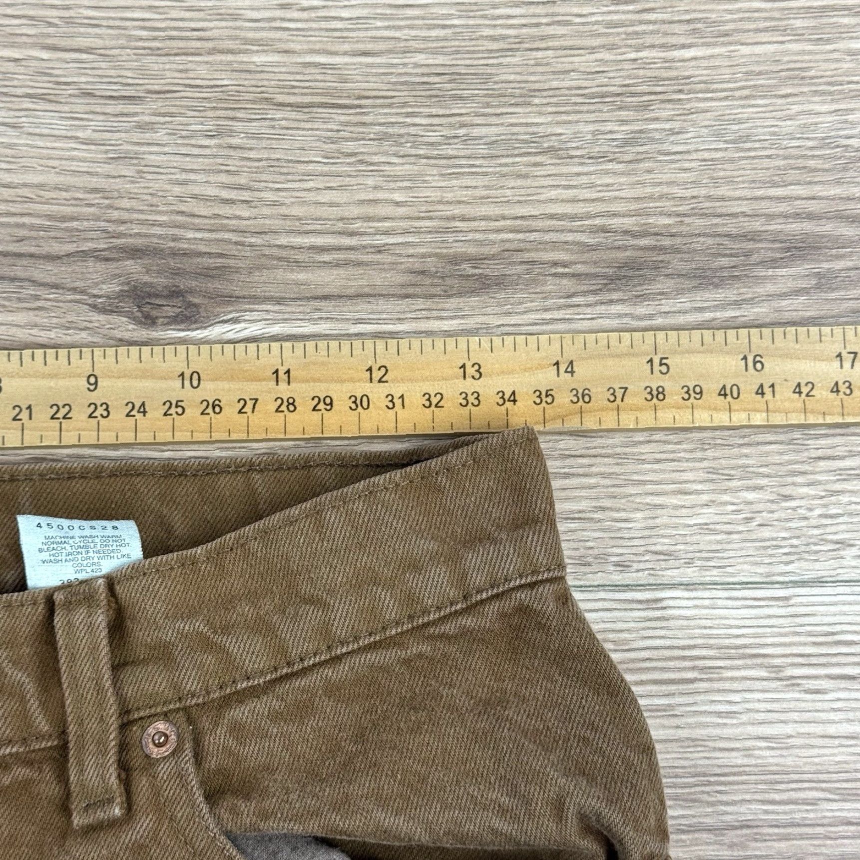 Levi's VINTAGE Levi’s 550 Relaxed Fit Tapered Jeans Brown Womens 9 Med Made In USA Size 30" / US 8 / IT 44 - 5 Thumbnail
