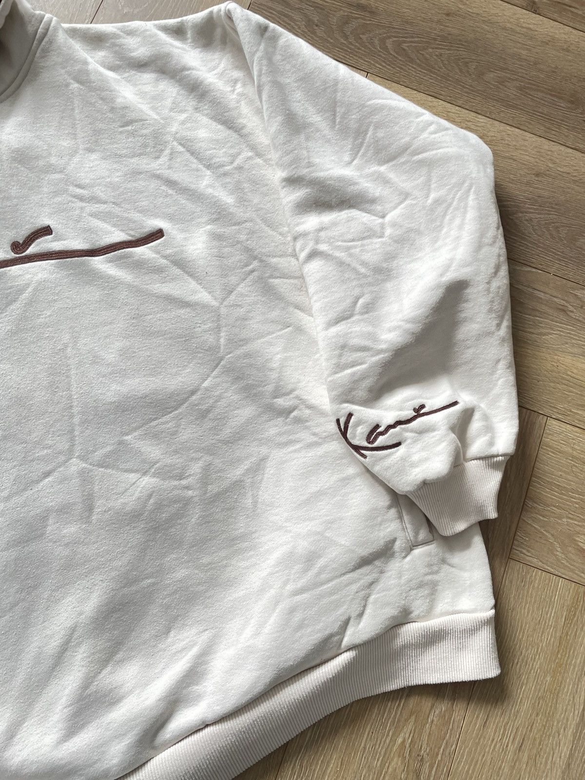 Karl Kani × Vintage Karl Kani Vintage Y2k Oversize Boxy Hoodie Sweatshirt Hiphop Size US XXL / EU 58 / 5 - 5 Thumbnail