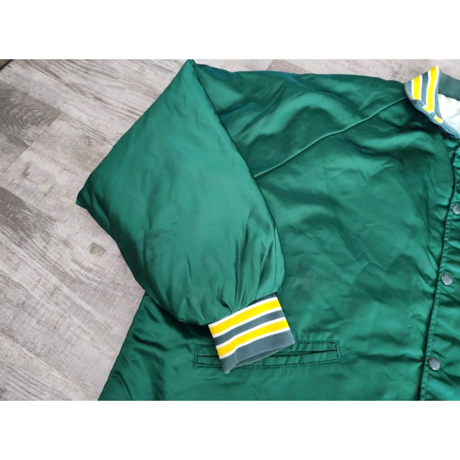 Vintage Vintage NMU Wildcats Snap Parka Jacket Blue Line Hockey Club Size XL Quilt Lined Green Size US XL / EU 56 / 4 - 4 Thumbnail