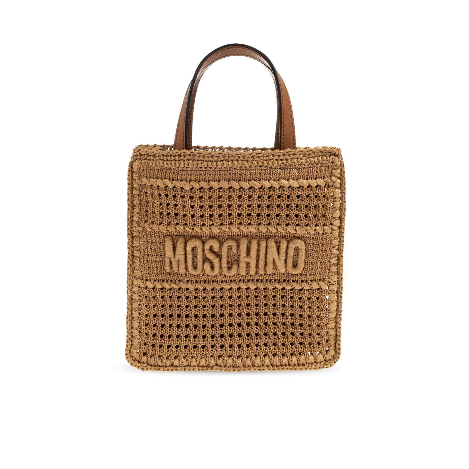 Moschino MOSCHINO Raffia Top Handle Bag New Size ONE SIZE - 1 Thumbnail