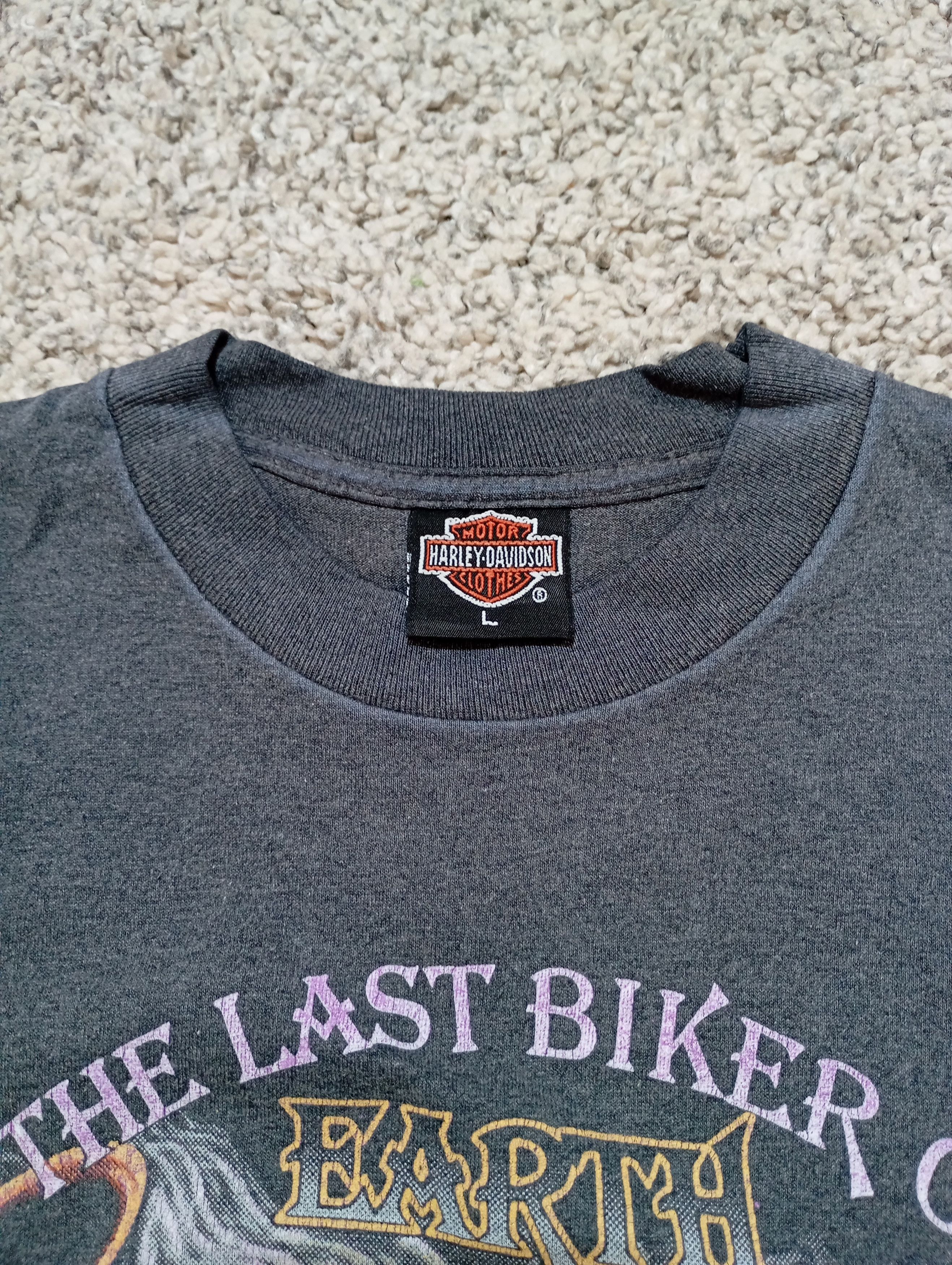 Harley Davidson Harley Davidson 1990 3D Emblem Last Biker On Earth T-shirt L Size US L / EU 52-54 / 3 - 5 Thumbnail