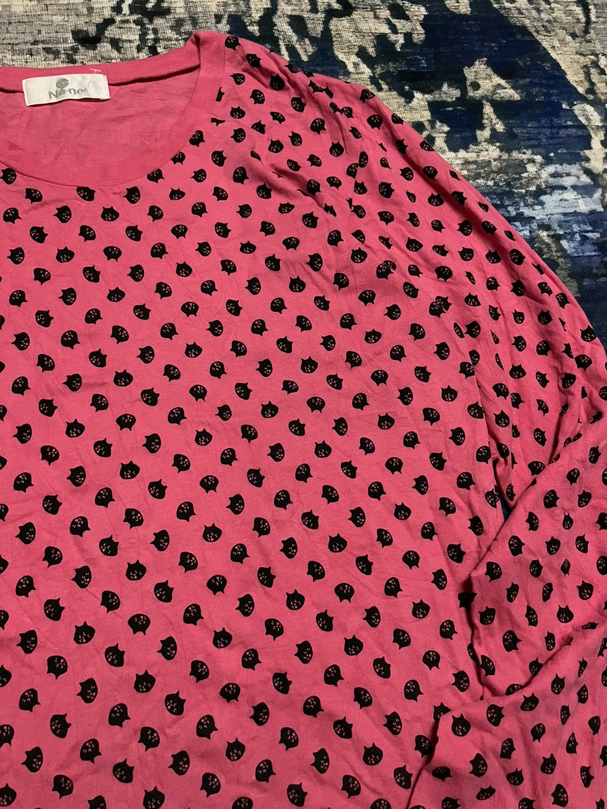 Ne-Net Ne-Net issey miyake full print head cat long sleeve tee Size L / US 10 / IT 46 - 5 Thumbnail