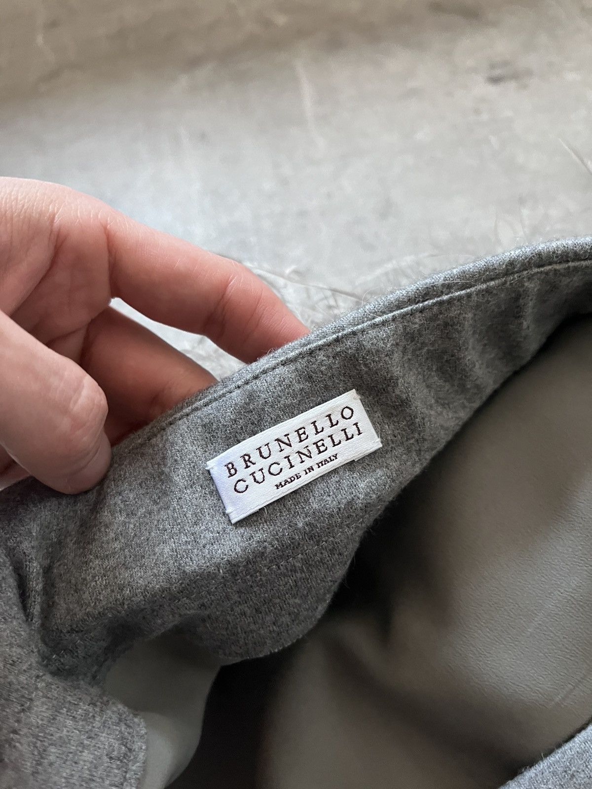 Brunello Cucinelli Brunello Cucinelli ostrich feather mini skirt grey Size 32" / US 10 / IT 46 - 8 Thumbnail