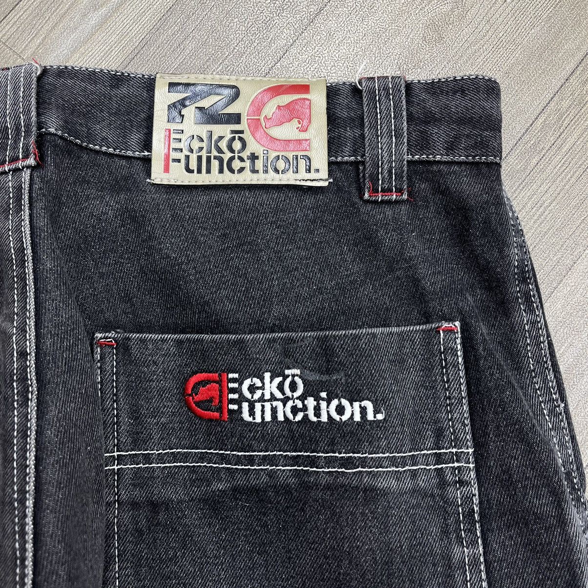 Ecko Unltd. × JNCO × Vintage Y2K Vintage Ecko Unltd Baggy Cargo Jeans Size US 33 - 4 Thumbnail