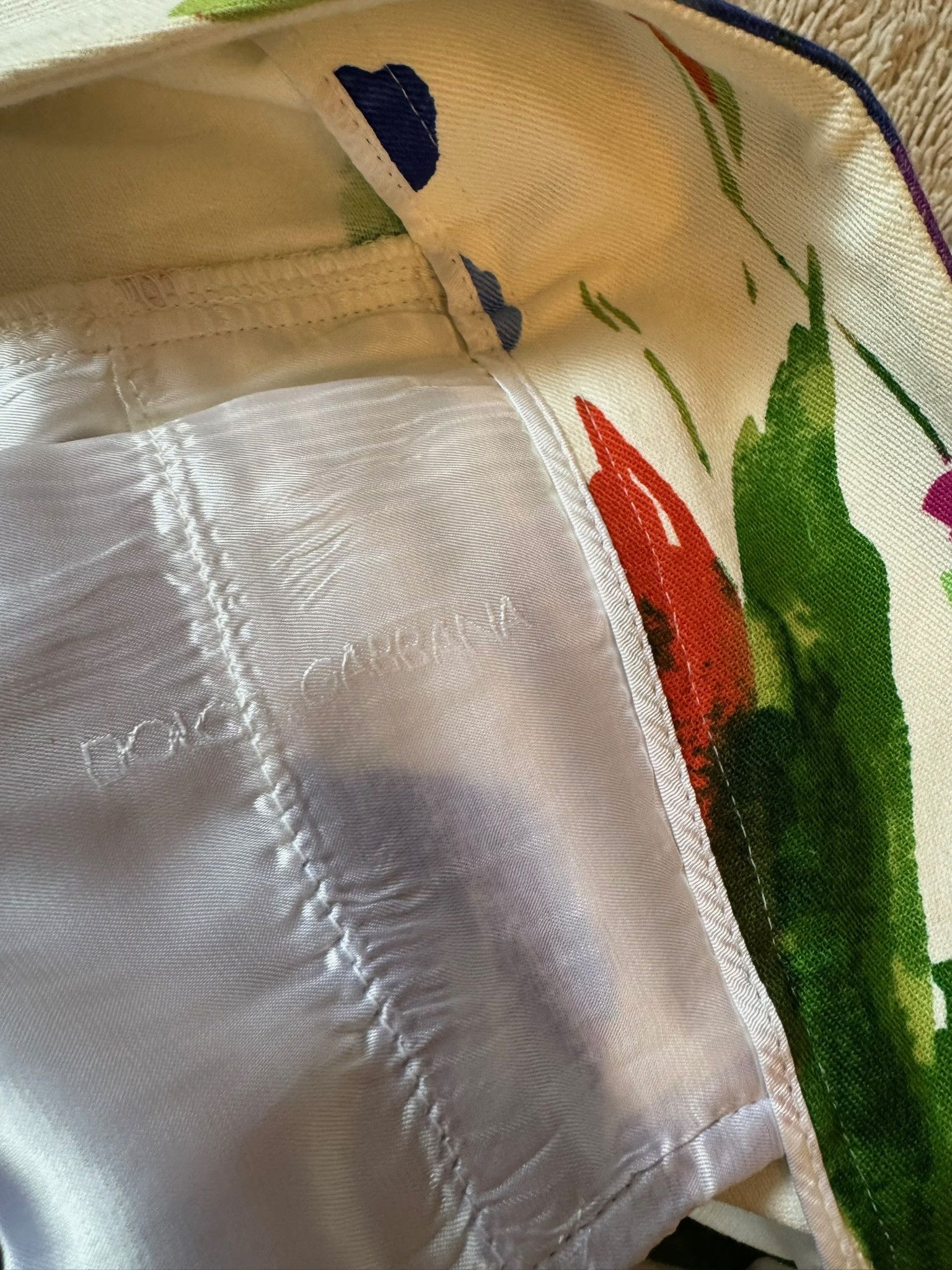 Dolce & Gabbana Dolce & Gabbana Vintage Y2K Floral Pants Size 28" / US 6 / IT 42 - 6 Thumbnail