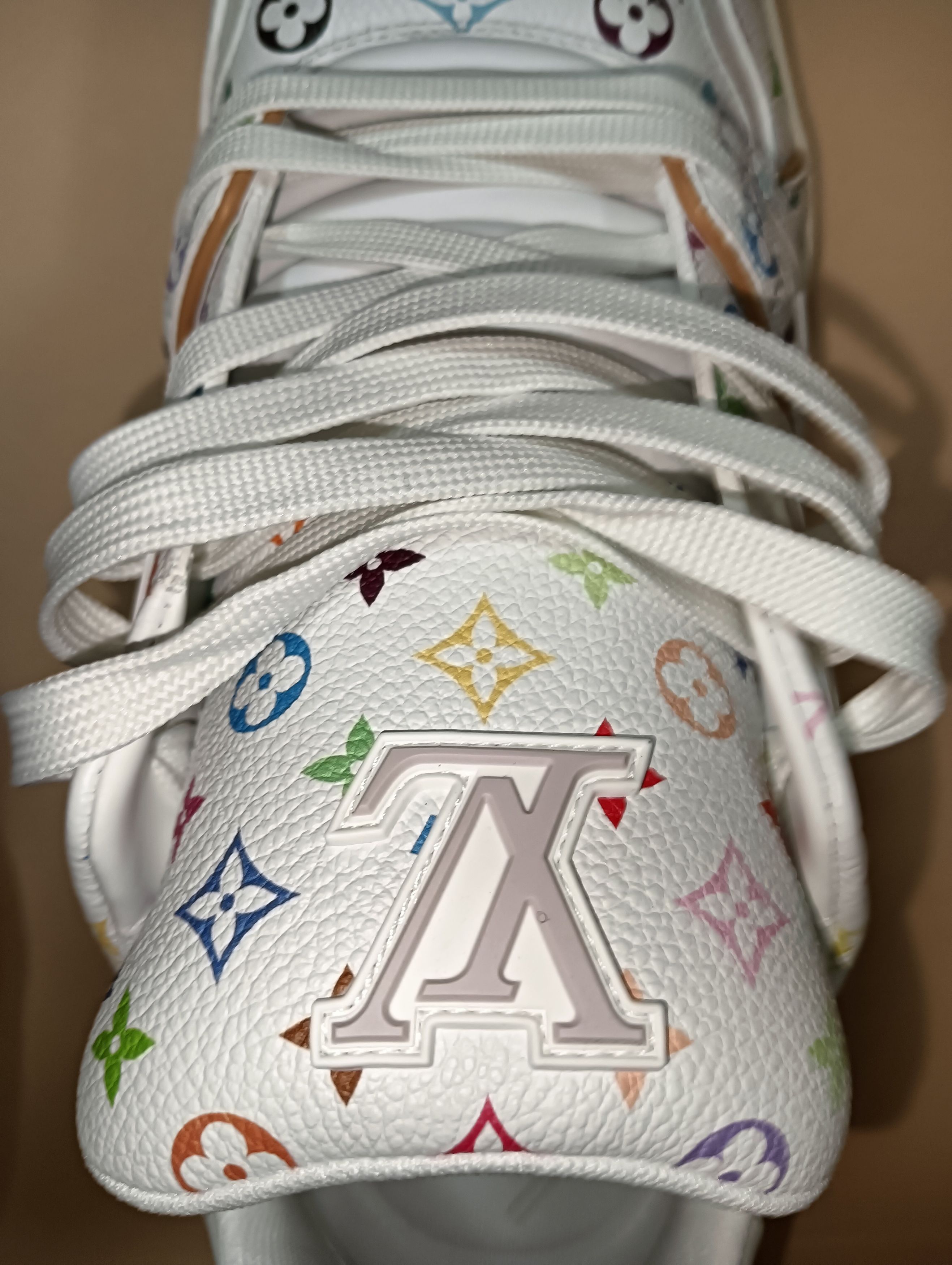 Louis Vuitton × Takashi Murakami Takashi Murakami Line Sneakers Size US 11.5 / EU 44-45 - 5 Thumbnail
