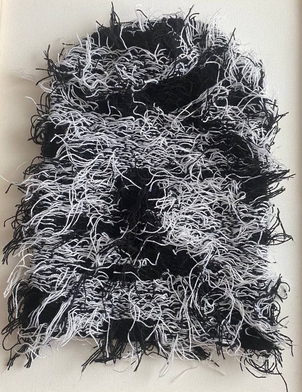 Japanese Brand DISTRESSED Black /White Y2k Opium BALACLAVA Hat Size ONE SIZE - 4 Thumbnail