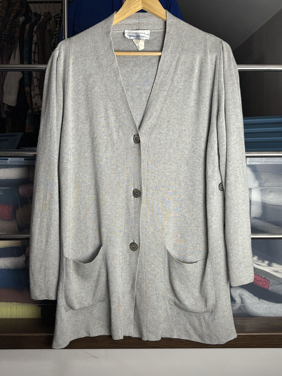 Escada Vintage Escada Silk Cashmere Buttoned Cardigan Size S / US 4 / IT 40 - 1 Thumbnail