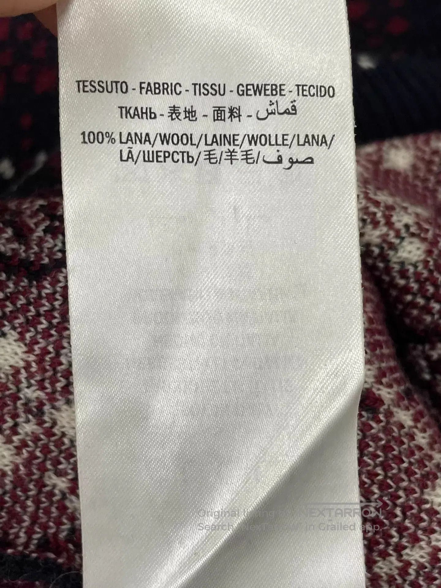 Gucci V-Neck Multi-Color Patterned Sweater. Size US S / EU 44-46 / 1 - 5 Thumbnail