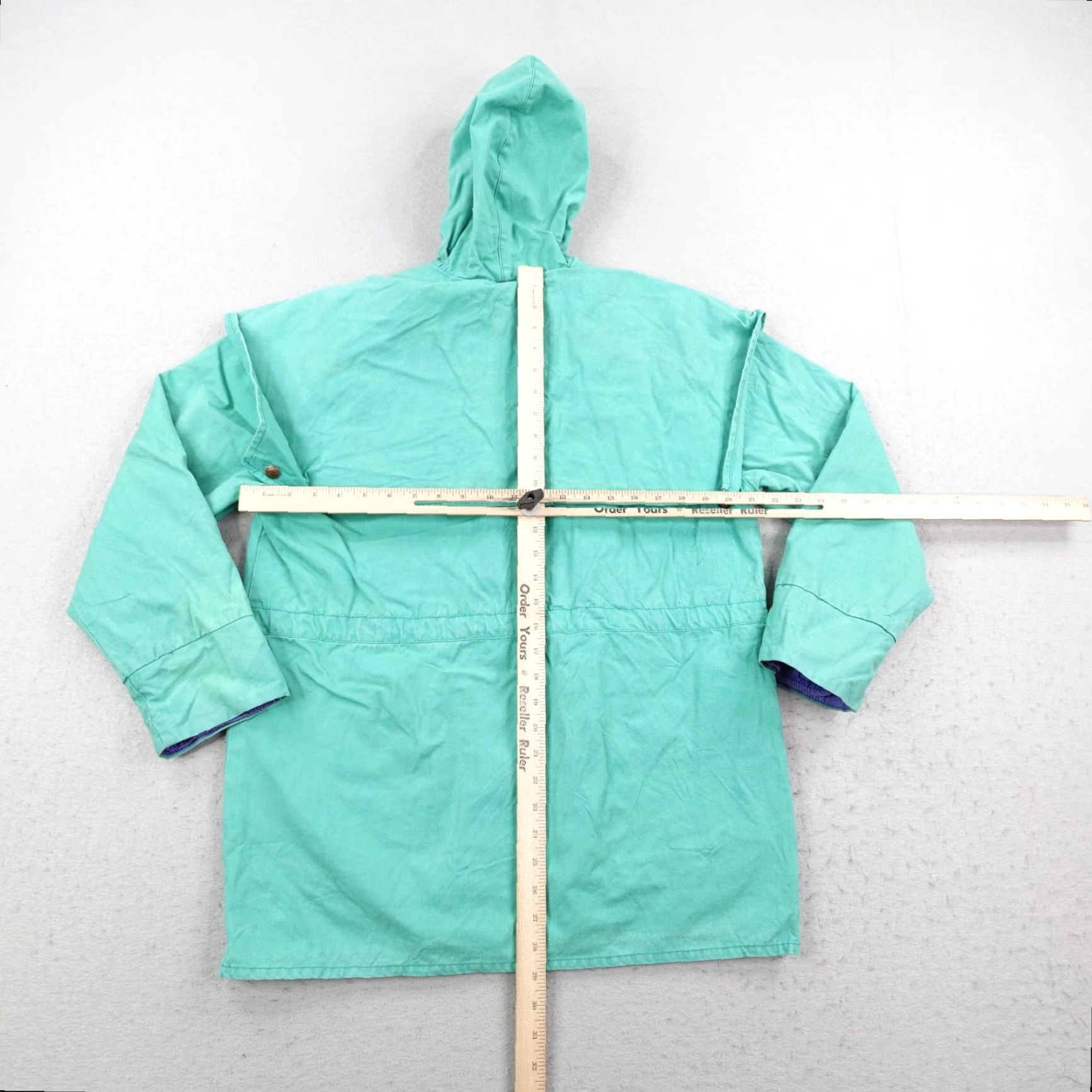 Altea VINTAGE Outback Trading Coat Mens S Green Parka Canvas Water Resistant Hooded Full Zip Casual Outdoor 90s Mens Size US S / EU 44-46 / 1 - 7 Thumbnail