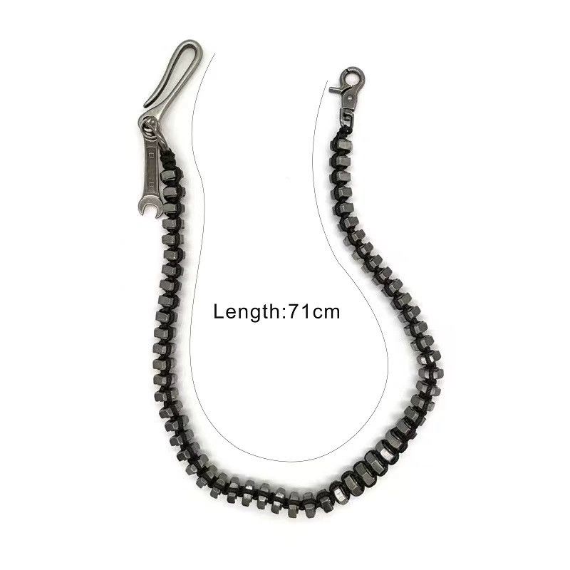 Vintage Retro hip-hop punk style jeans waist chain Size ONE SIZE - 5 Thumbnail