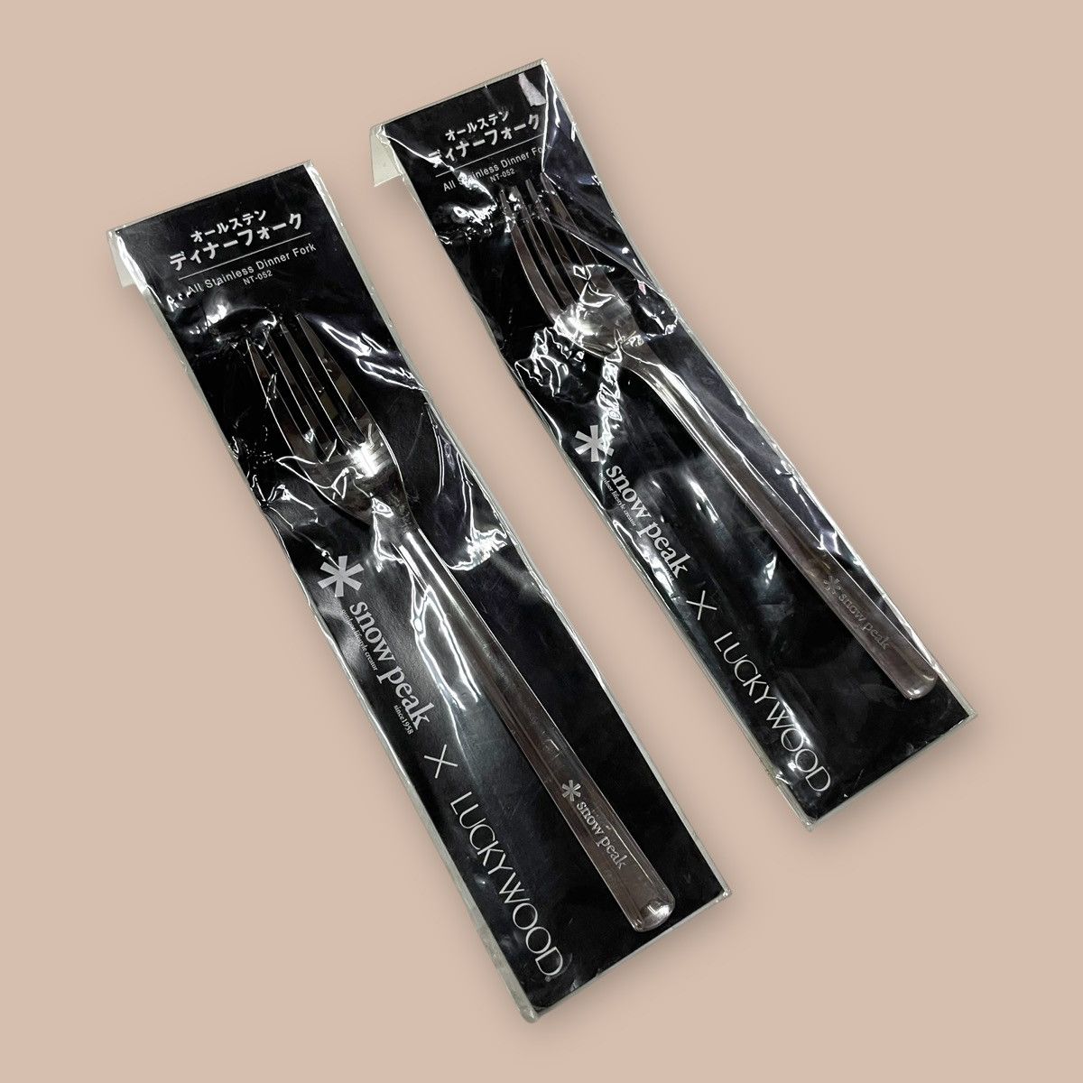 Snow Peak Bundle x2 Snow Peak X LUCKY WOOD All Stainless Dinner Fork Size ONE SIZE - 2 Thumbnail