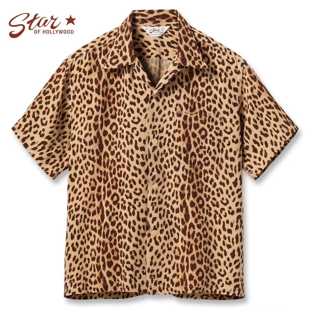 Star Of Hollywood Vintage Leopard Print Hawaiian Shirt Size US L / EU 52-54 / 3 - 1 Thumbnail