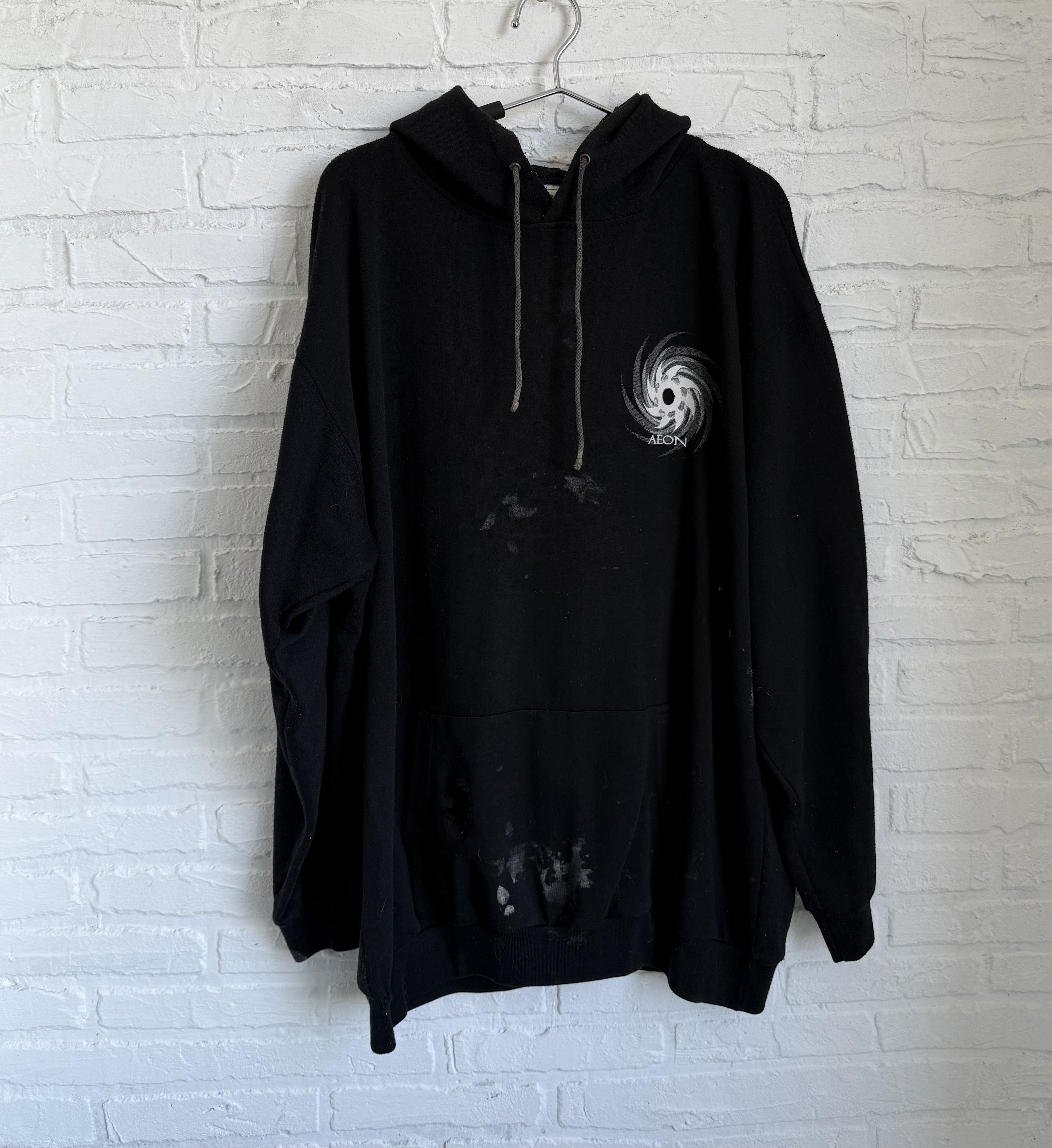 Band Tees × Vintage Vintage 2003 Aeon Zyklon Norwegian black metal hoodie Size US XL / EU 56 / 4 - 2 Thumbnail