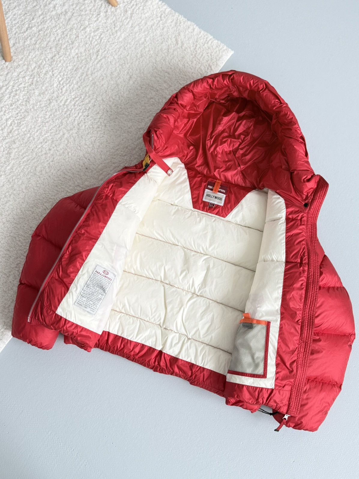 Parajumpers PARAJUMPERS Hooded Down Puffer Hollywood Jacket Red Women’s Size XL / US 12-14 / IT 48-50 - 5 Thumbnail