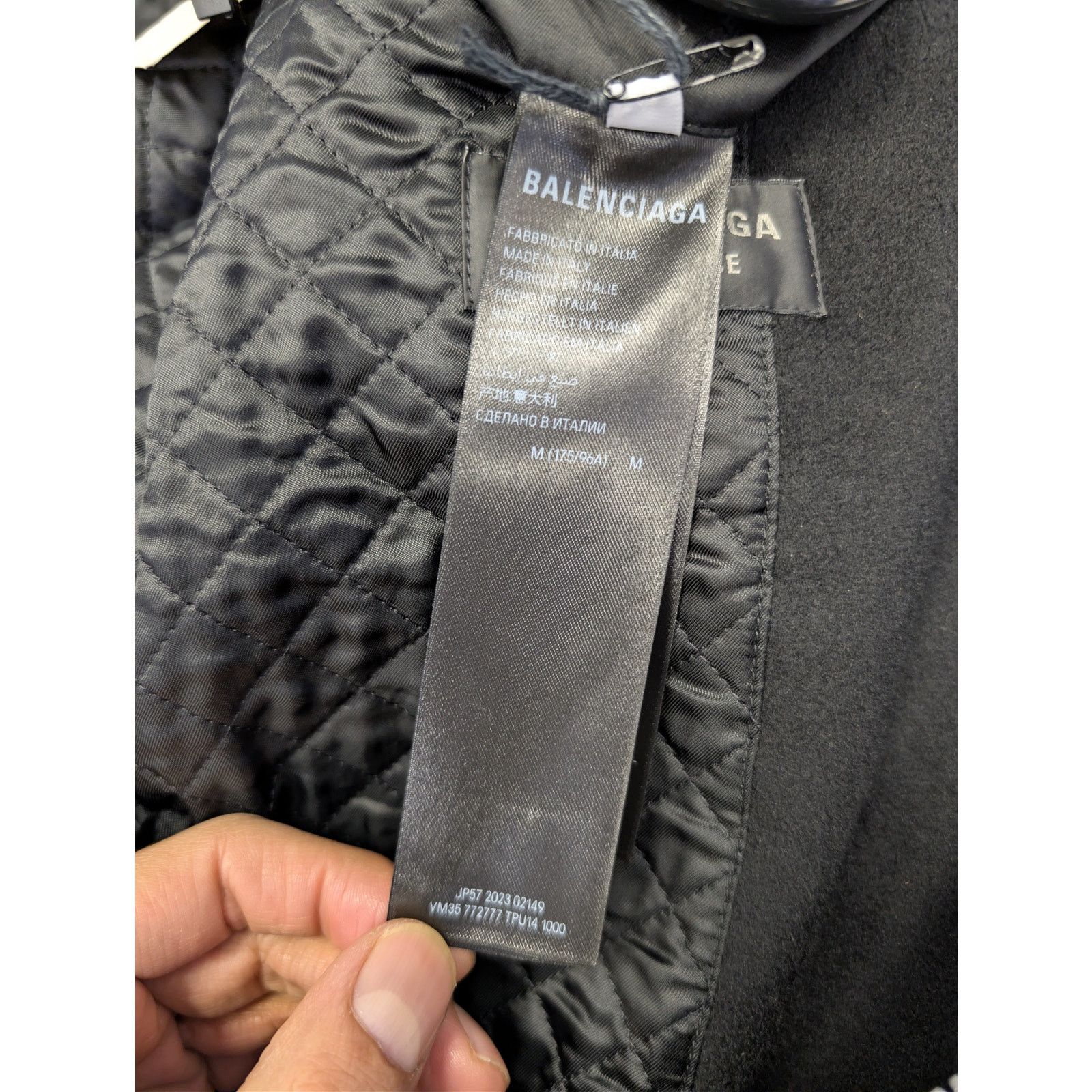 Balenciaga o1rshd1 Zipper Jacket in Black Size US M / EU 48-50 / 2 - 18 Thumbnail