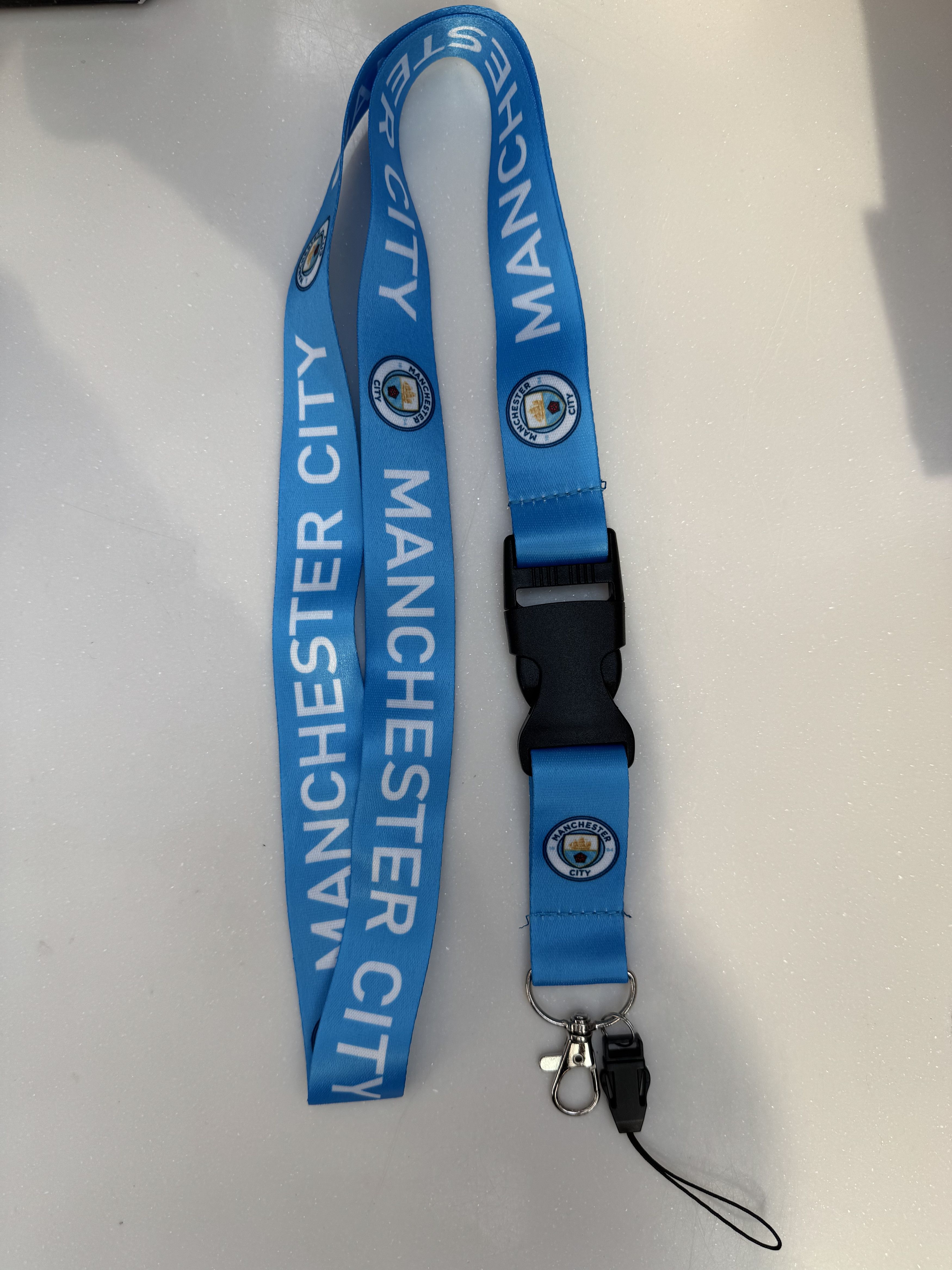Other Manchester City FC Lanyard Keychain Brand new 22" length Size ONE SIZE - 1 Thumbnail