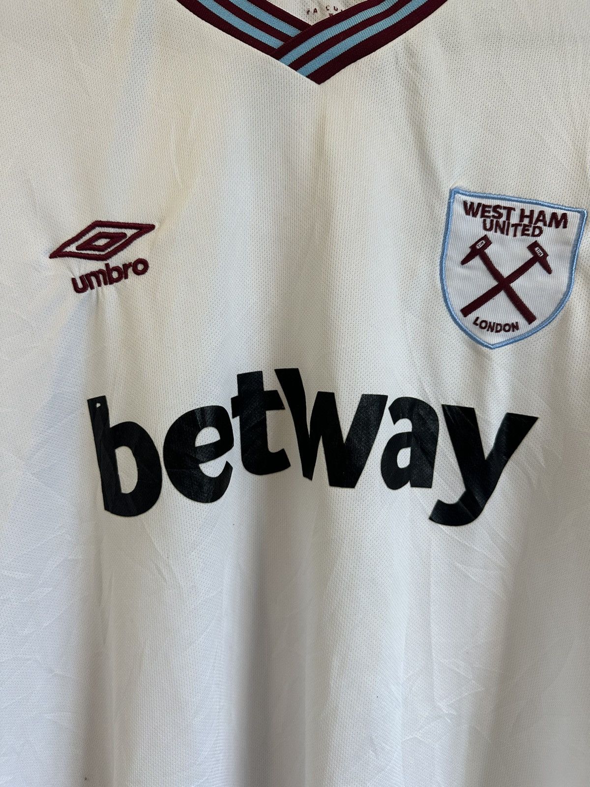Umbro × Vintage WEST HAM UMBRO AWAY KIT Size US XL / EU 56 / 4 - 2 Thumbnail