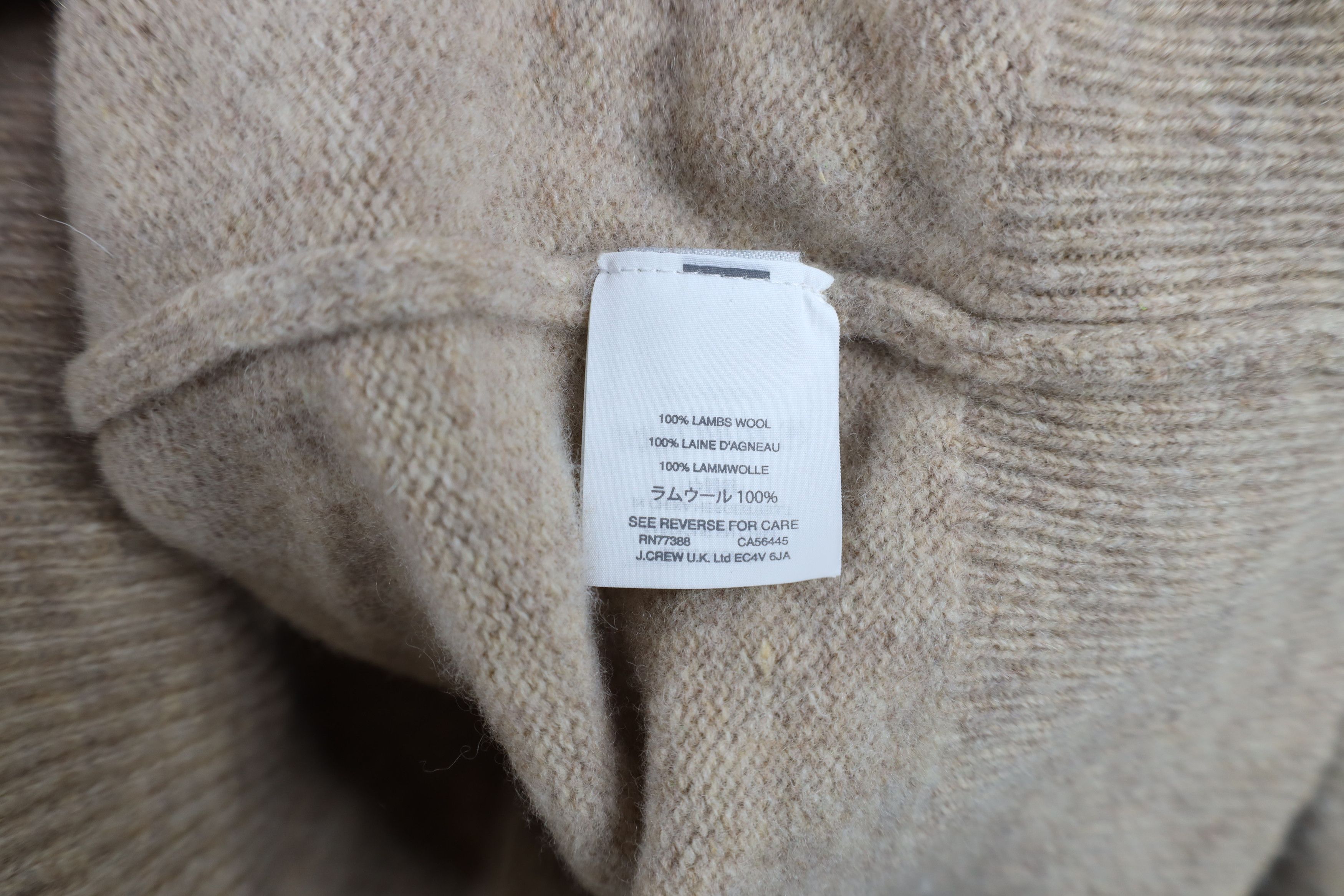 J.Crew J Crew Lambswool Knit Crewneck Sweater Heather Brown Size XL / US 12-14 / IT 48-50 - 8 Thumbnail