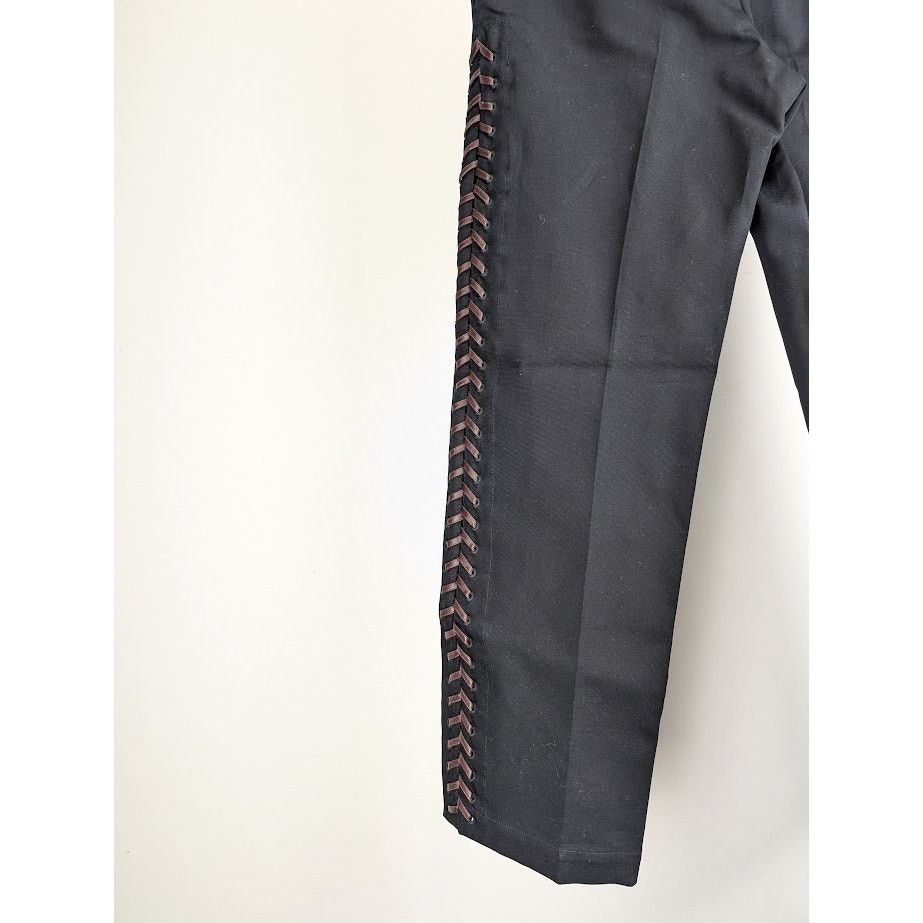 Bottega Veneta o1rshd1 Double Cotton Canvas Trousers in Black Size US 34 / EU 50 - 13 Thumbnail