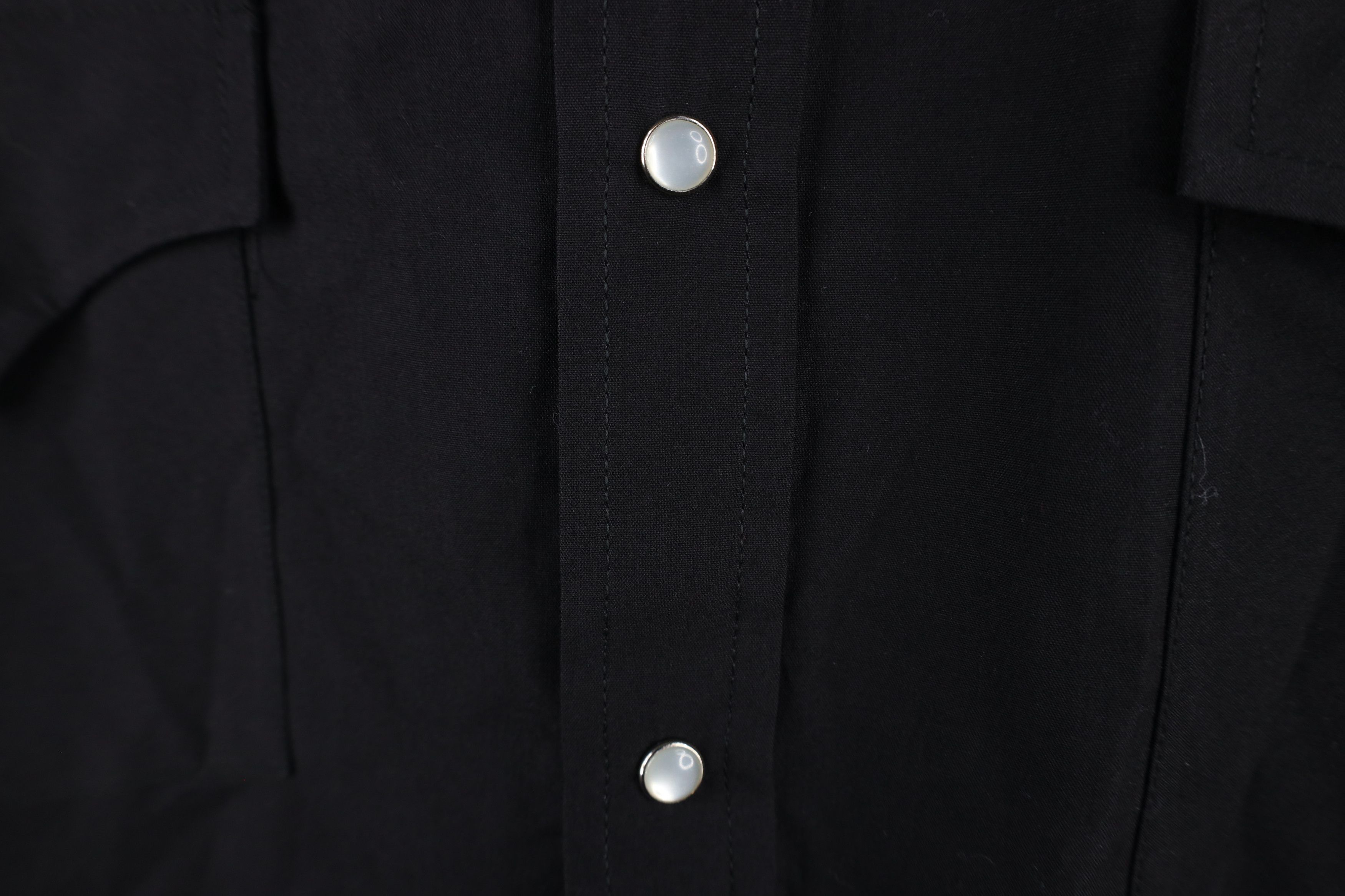Vintage Vintage 90s Rockabilly Western Rodeo Snap Button Shirt Black Size US L / EU 52-54 / 3 - 5 Thumbnail