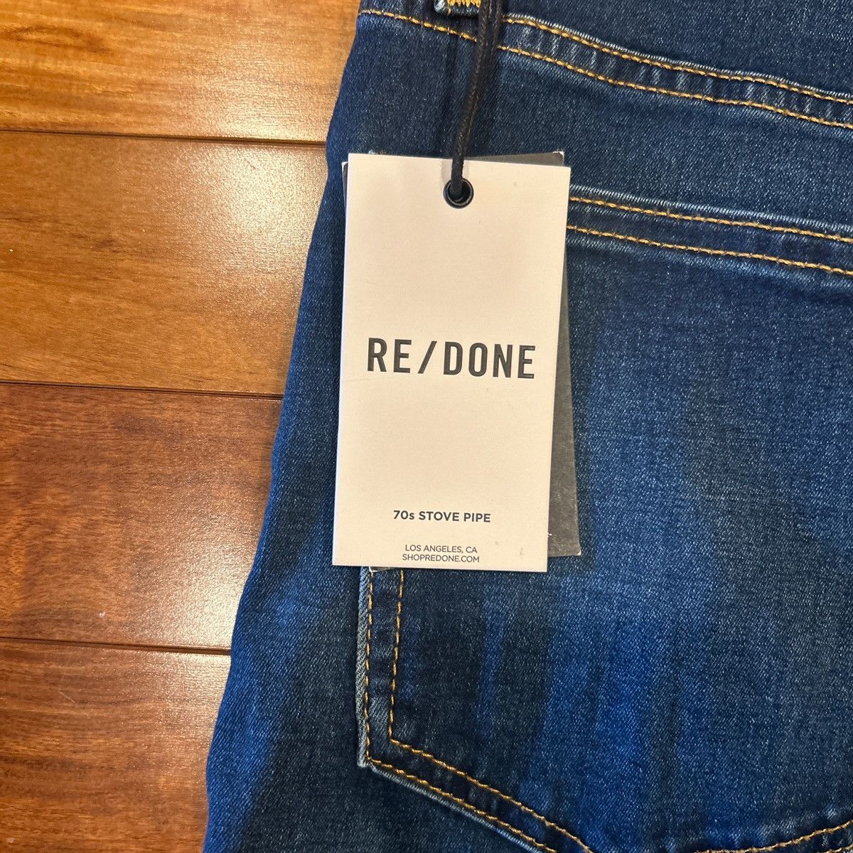 Other 30x27 ReDone 70’s Stovepipe Straight Leg Faded Jeans Size 30" / US 8 / IT 44 - 4 Thumbnail