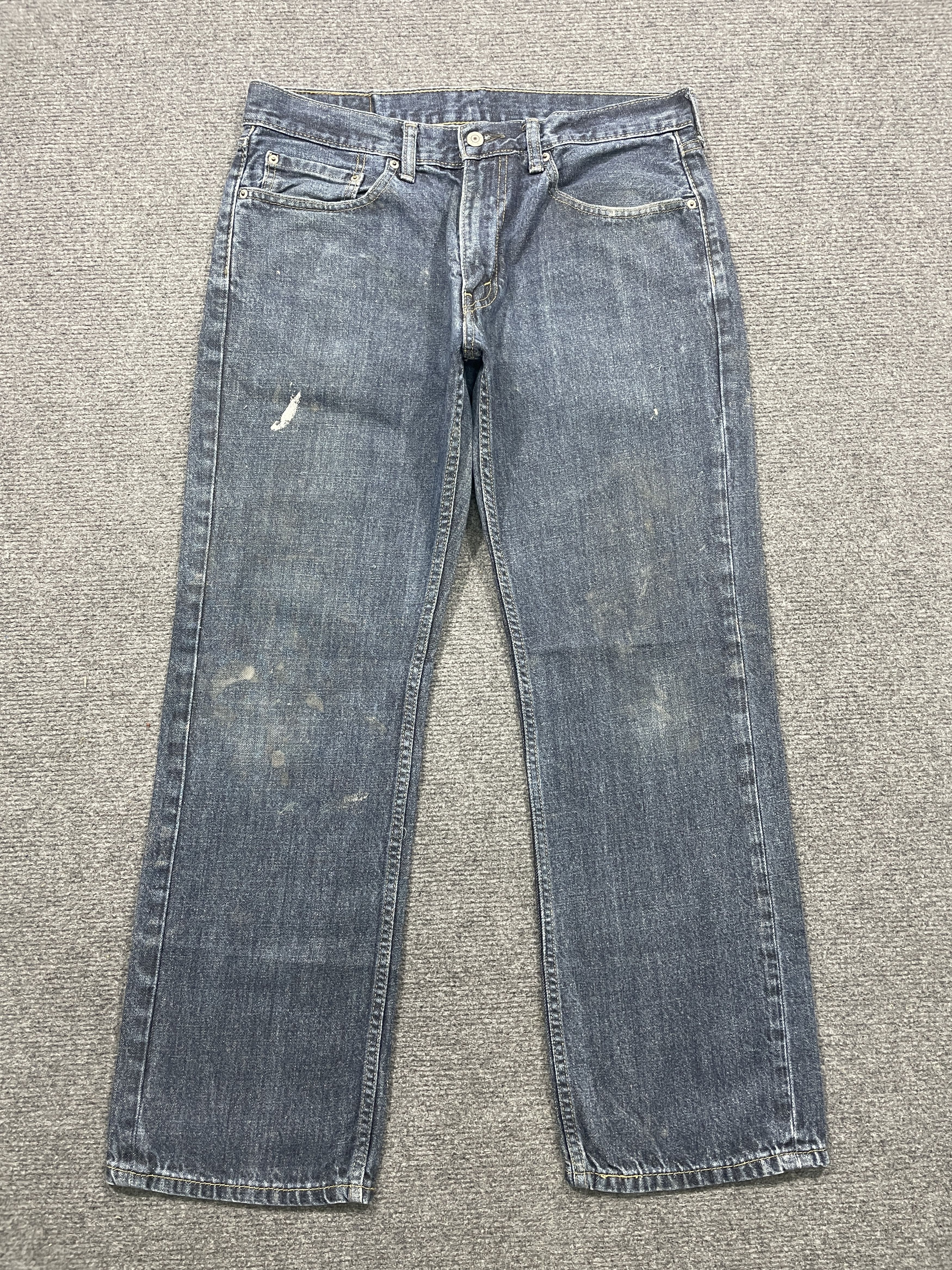 image of Levis 559 Faded Blue Jeans in Blue Denim, Men's (Size 33)