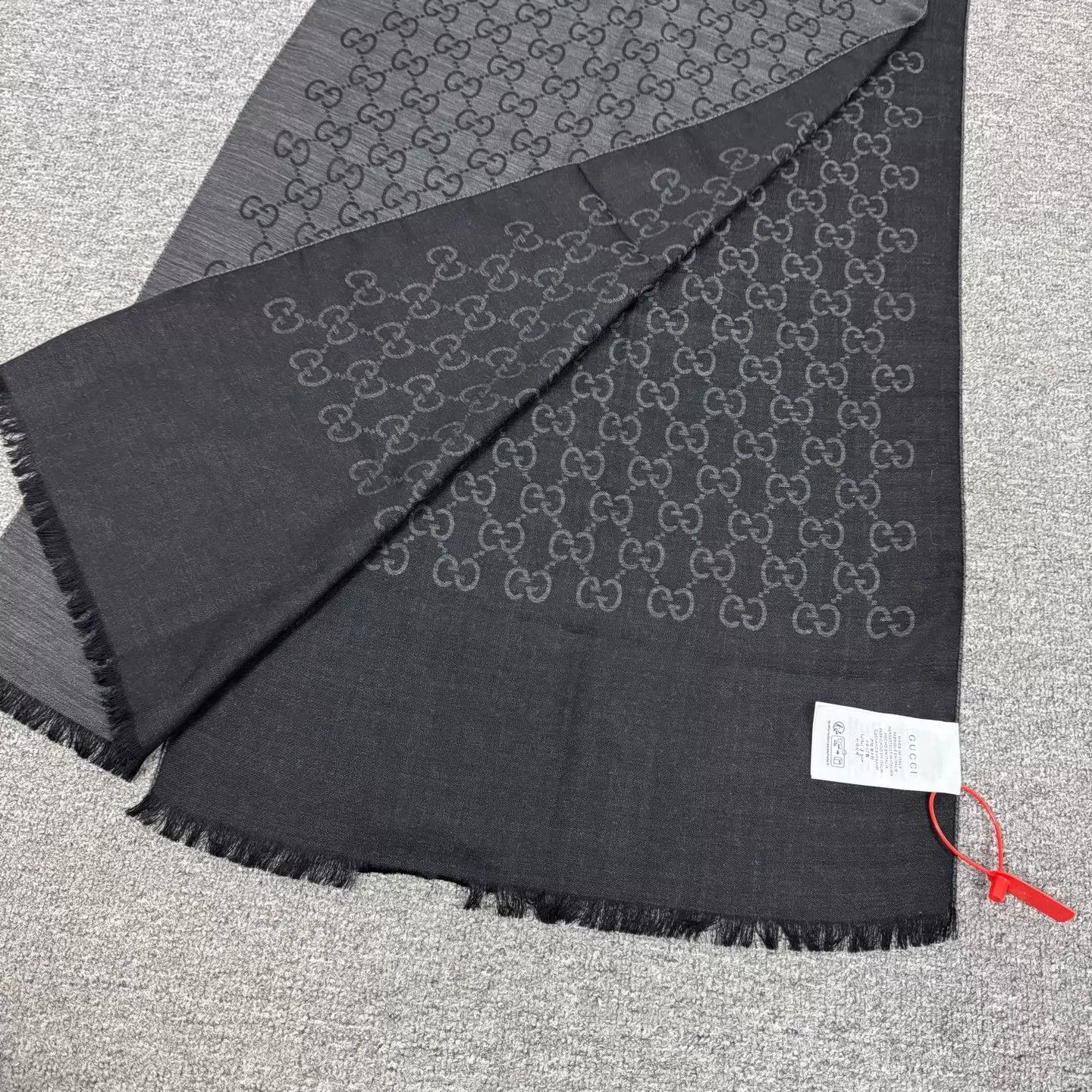 Gucci Gucci GG jacquard wool silk blend scarf 99 new Size ONE SIZE - 3 Thumbnail