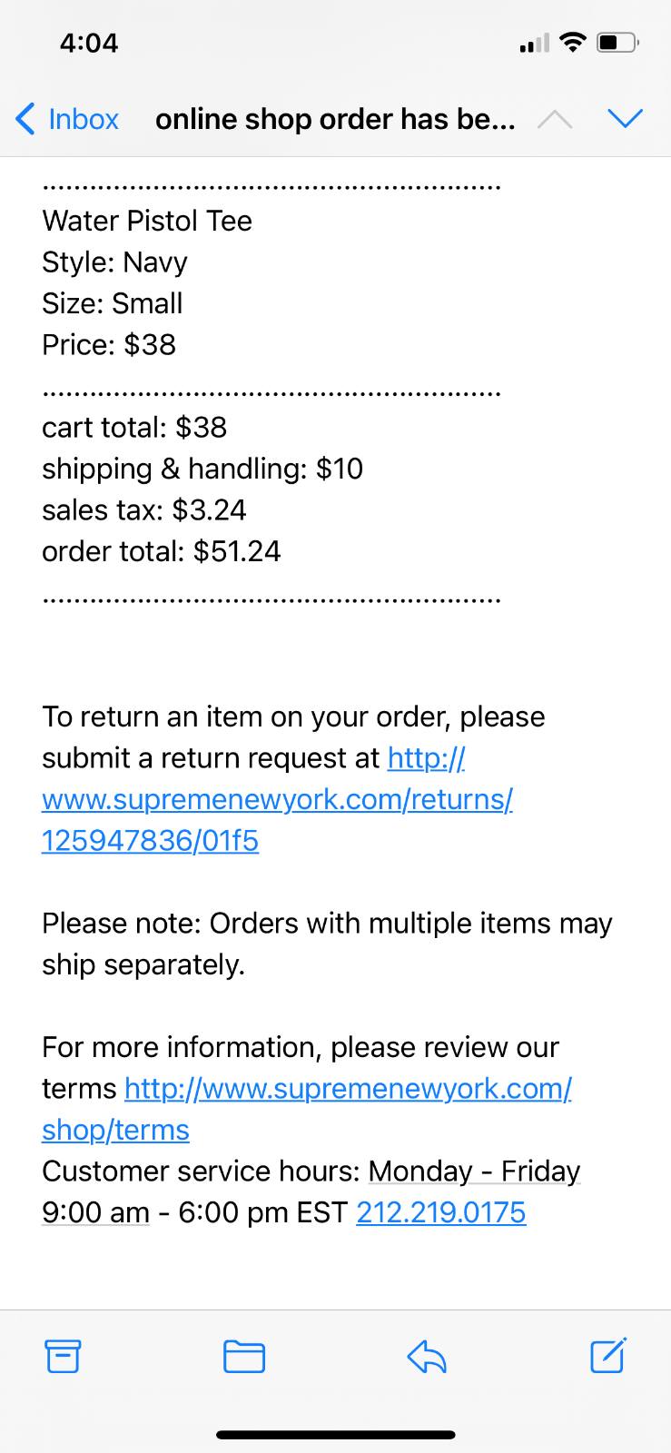 Supreme Supreme SS21 “Water Pistol / Gun T-Shirt” Size US S / EU 44-46 / 1 - 4 Thumbnail