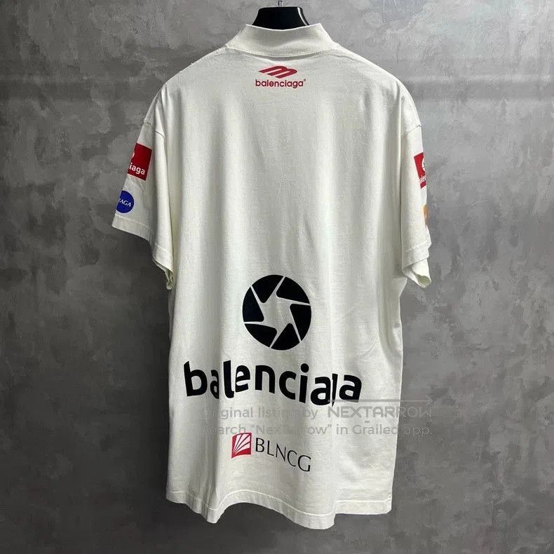 Balenciaga Balenciaga White Logo Print Casual T-Shirt. Size US XS / EU 42 / 0 - 2 Thumbnail