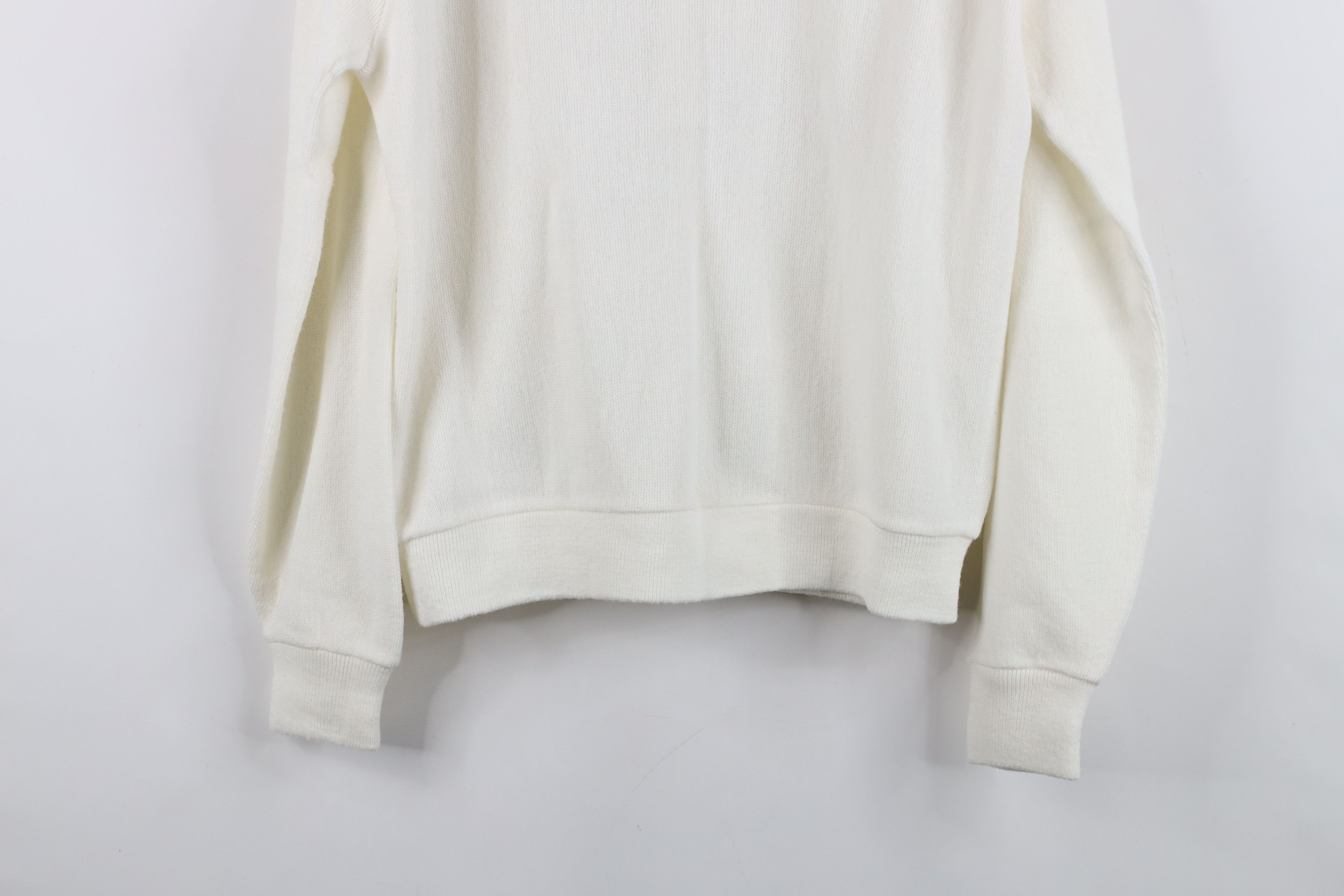 Vintage Vintage 60s Streetwear Knit Cardigan Sweater White USA Size US L / EU 52-54 / 3 - 10 Thumbnail