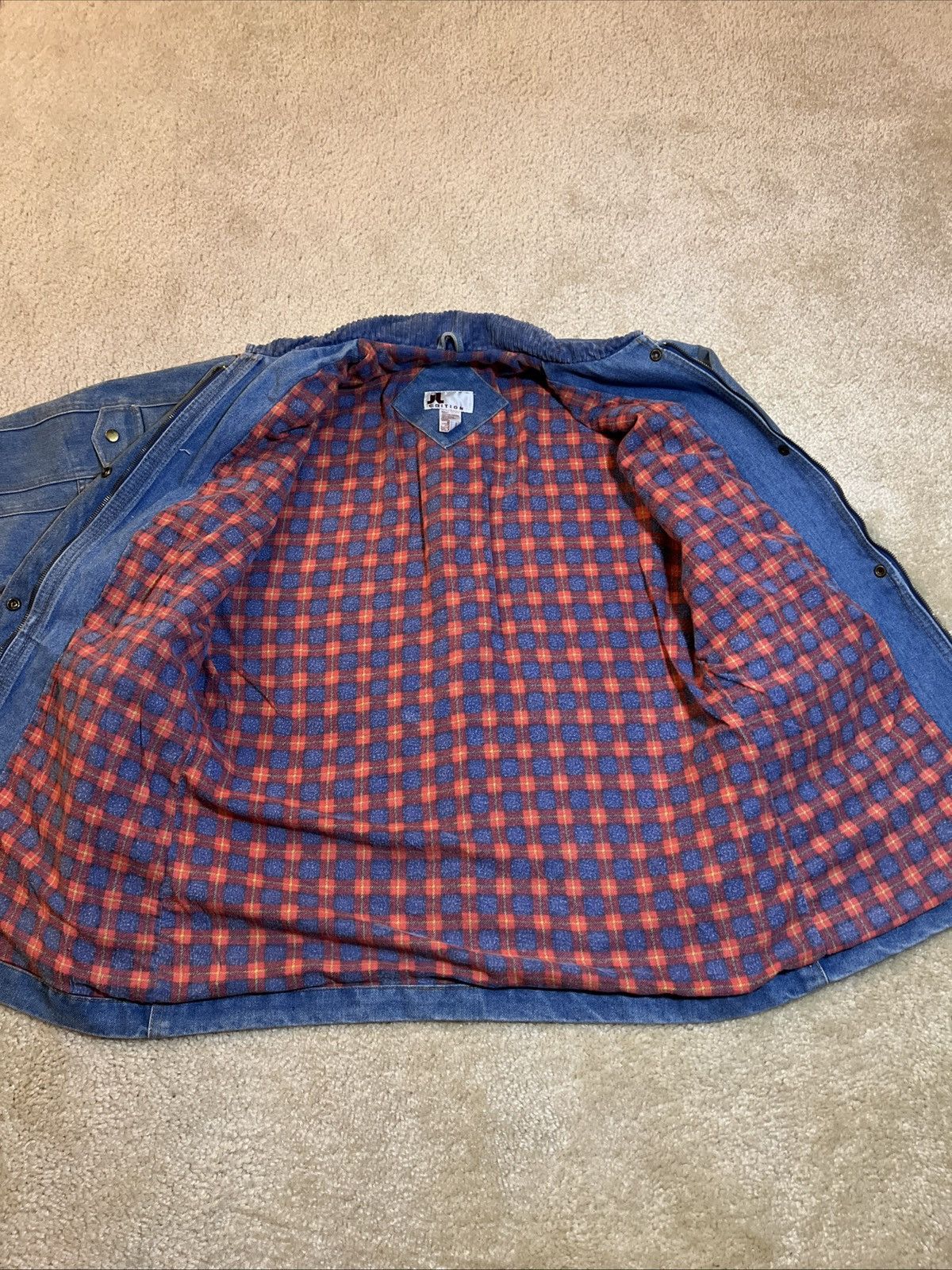 Vintage Vintage Oversized Heavy Denim Jacket Shacket Chore Coat Size M / US 6-8 / IT 42-44 - 3 Thumbnail