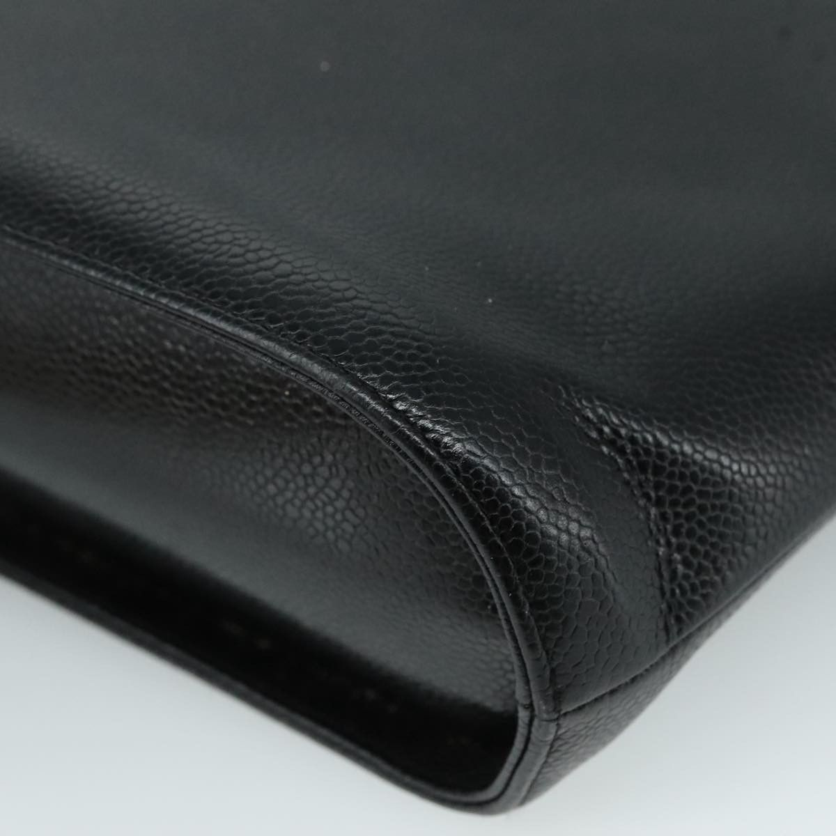 Chanel CHANEL Hand Bag Caviar Skin Black CC Size ONE SIZE - 9 Thumbnail