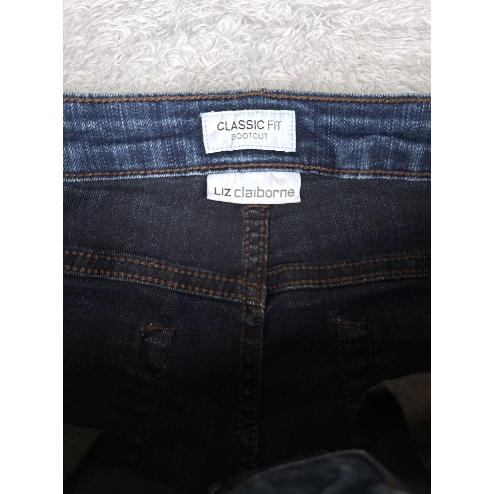 Liz Claiborne Liz Claiborne Jeans Women 6 Blue Denim Bootcut 31x31 Classic Comfortable Stretch Slimming 5-Pocket Fall Spring Summer Womens Size 28" / US 6 / IT 42 - 6 Thumbnail