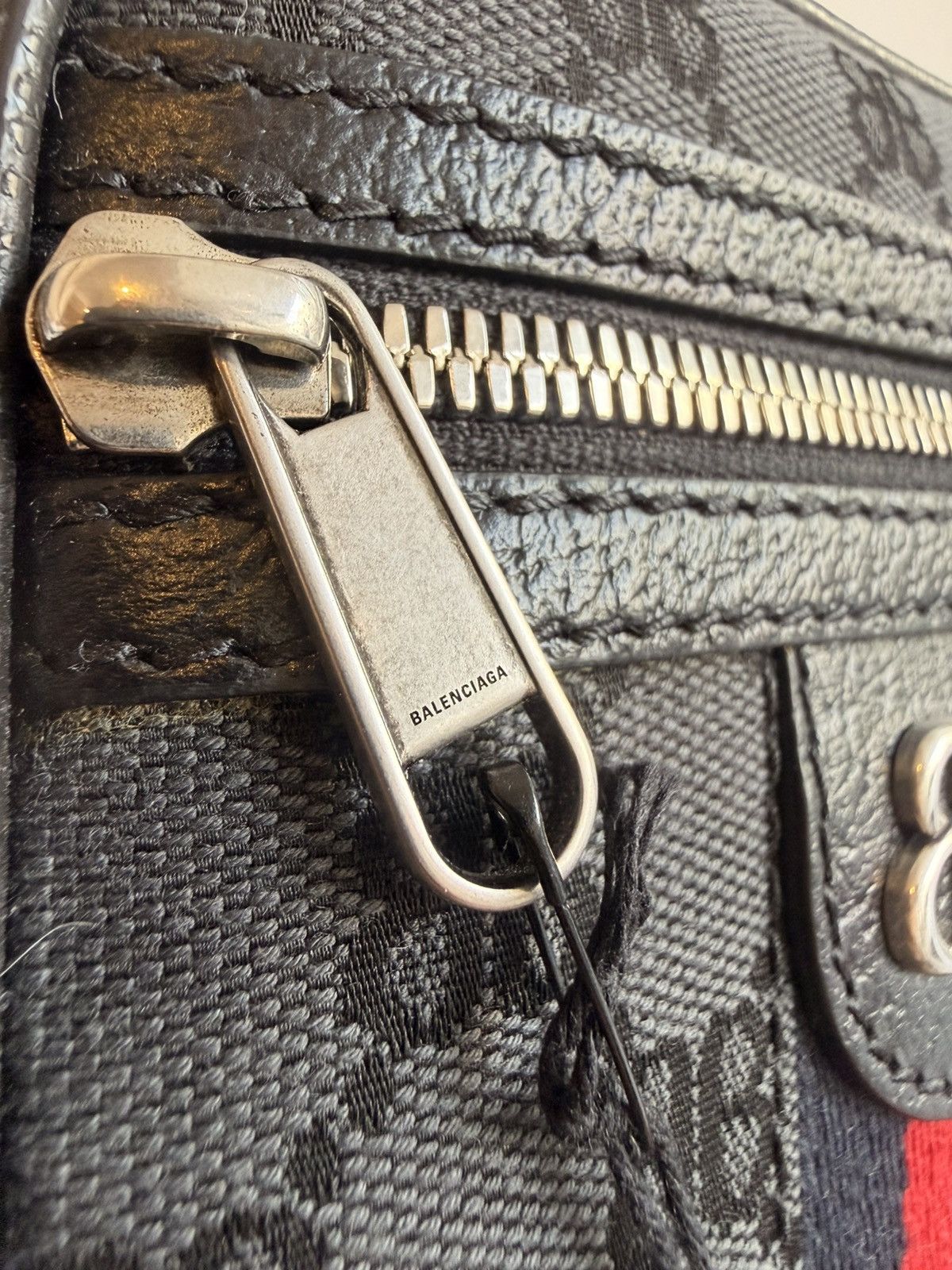 Balenciaga × Gucci Balenciaga x Gucci Hacker Project Black Crossbody Bag Size ONE SIZE - 11 Thumbnail