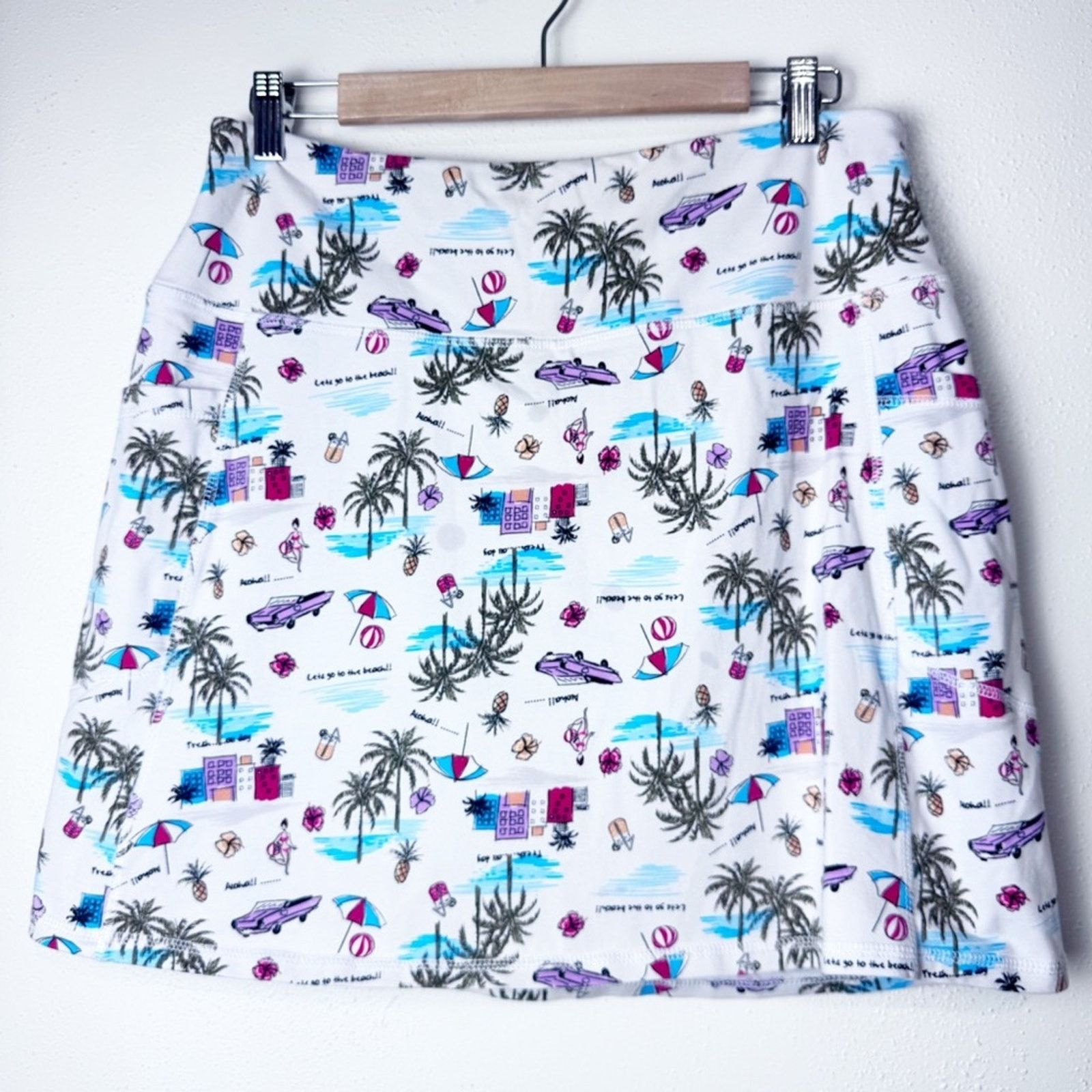 Other intro Hawaiian Print Pull On Skort Women’s Size Medium Size 29" - 4 Thumbnail