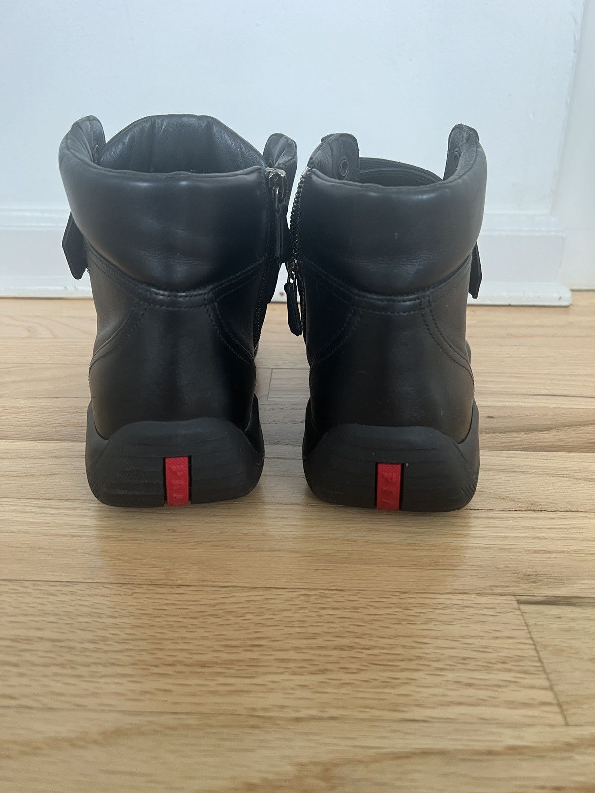 Prada PRADA Leather Americas Cup High-Top Sneaker Boots 4T2789 Size US 9.5 / EU 42-43 - 5 Thumbnail