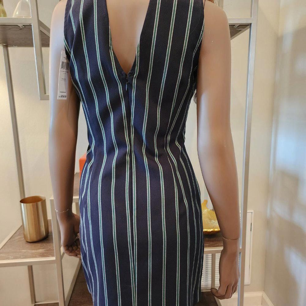 Designer BCBGeneration Navy/Green/White Halter w/V-Back Mini Size S / US 4 / IT 40 - 7 Thumbnail