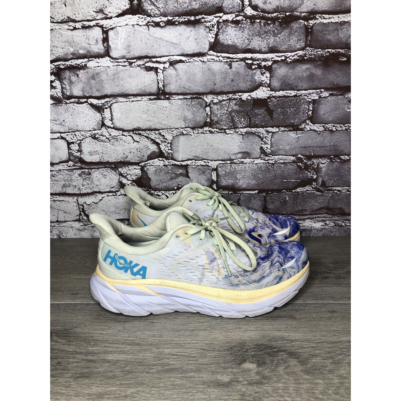 Hoka Hoka One One Clifton 8 Together Multi Color Fabric Lace Runn Size US 7.5 / EU 40-41 - 3 Thumbnail